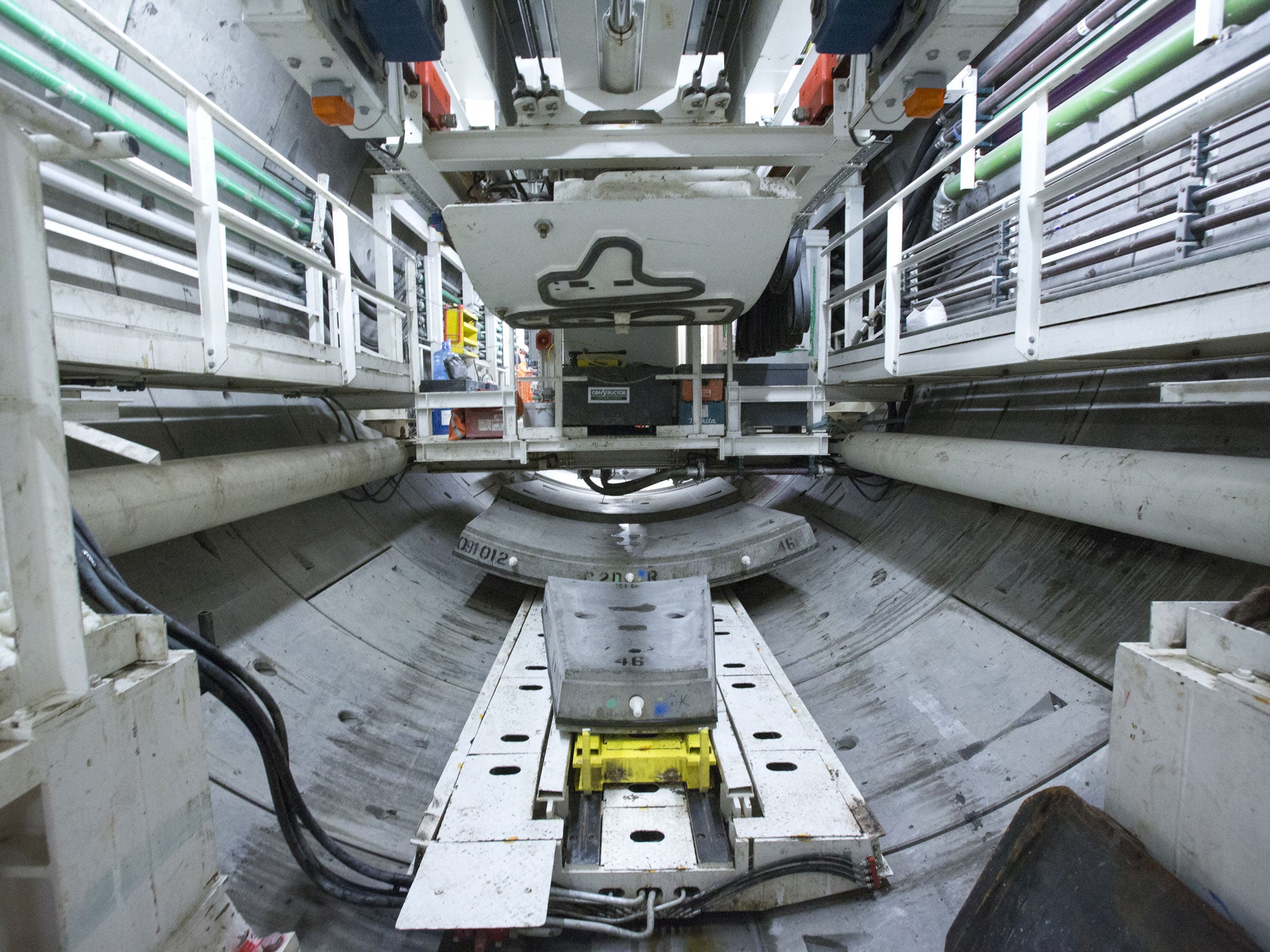 A Crossrail tunnelling machine