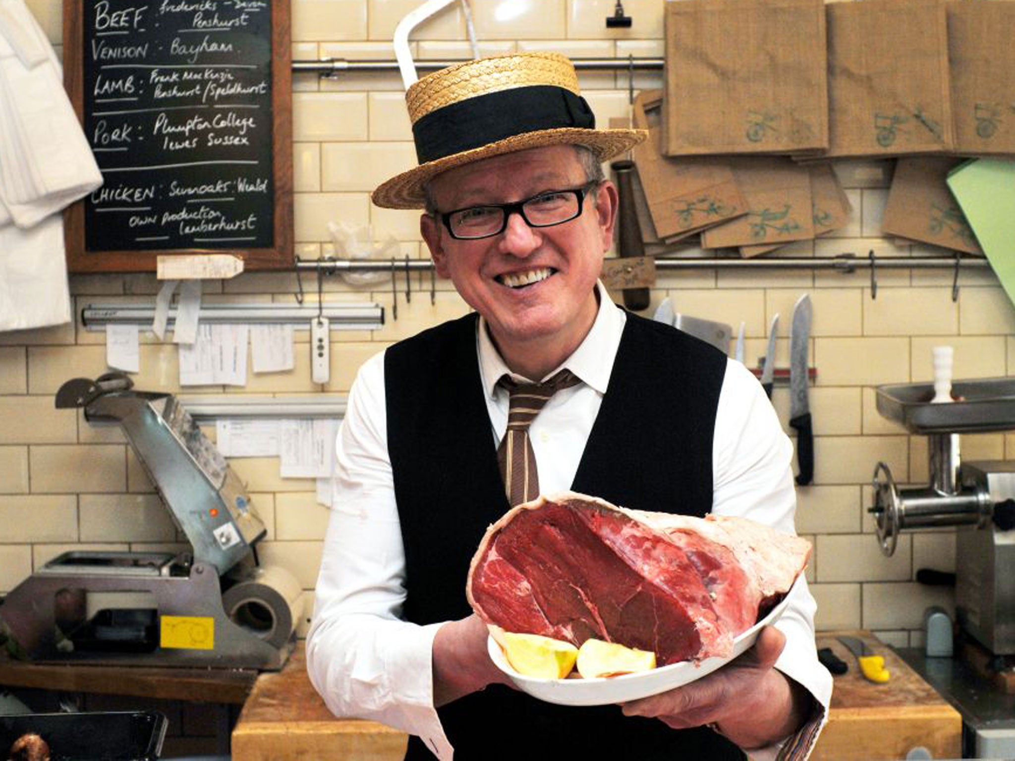 The man to meat: butcher Peter Speaight in his shop in Tunbridge Wells