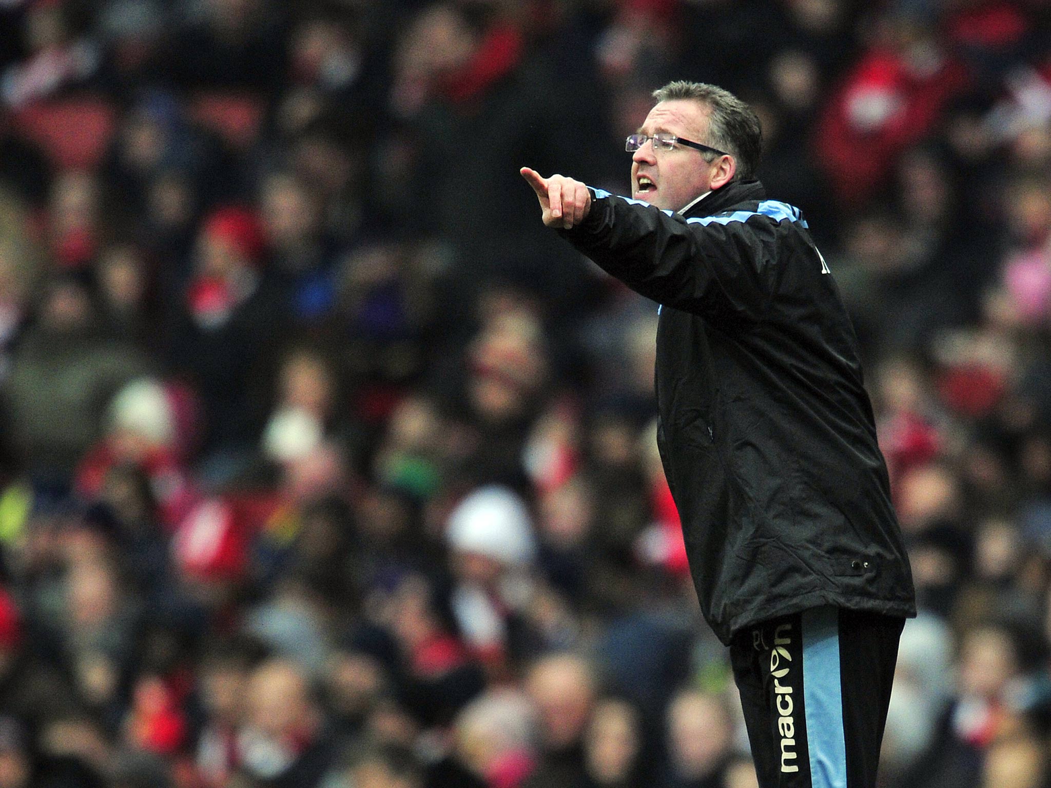 Aston Villa manager Paul Lambert