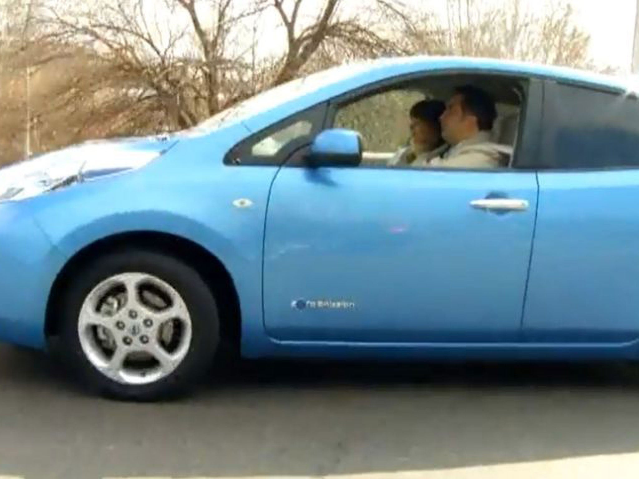 To prove a political point, President Mikheil Saakashvili drove the car, which he says is his personal vehicle paid for with his own money, to Tbilisi airport ahead of an official visit to neighbouring Azerbaijan