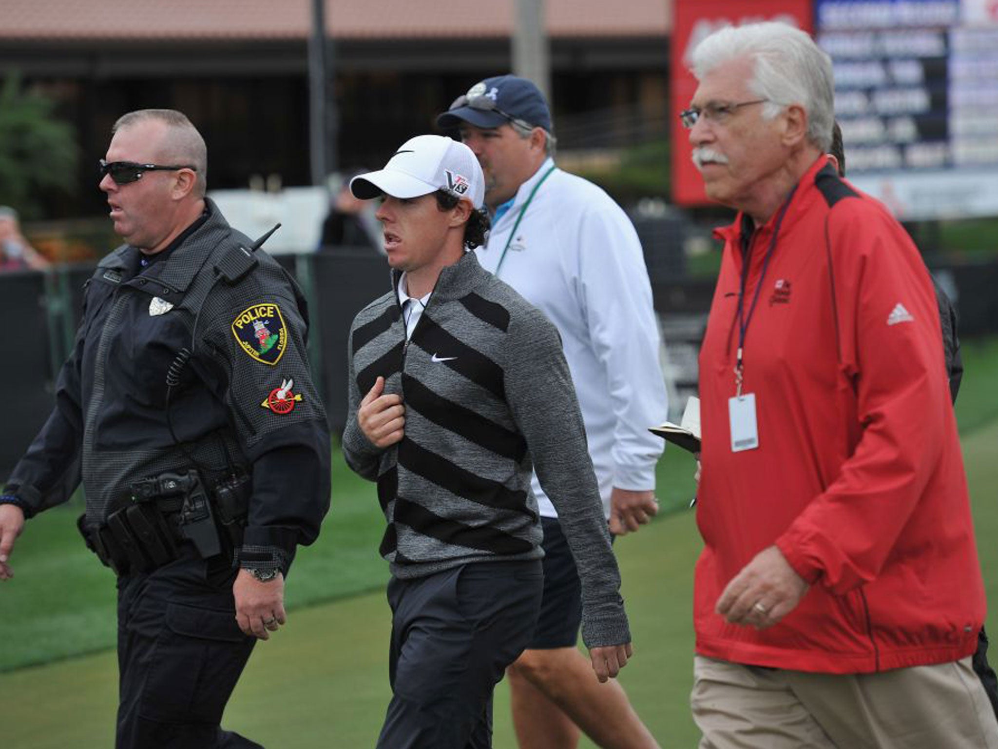 World No 1 Rory McIlroy stunned spectators here at the Honda Classic yesterday when, close to tears, he quit the tournament