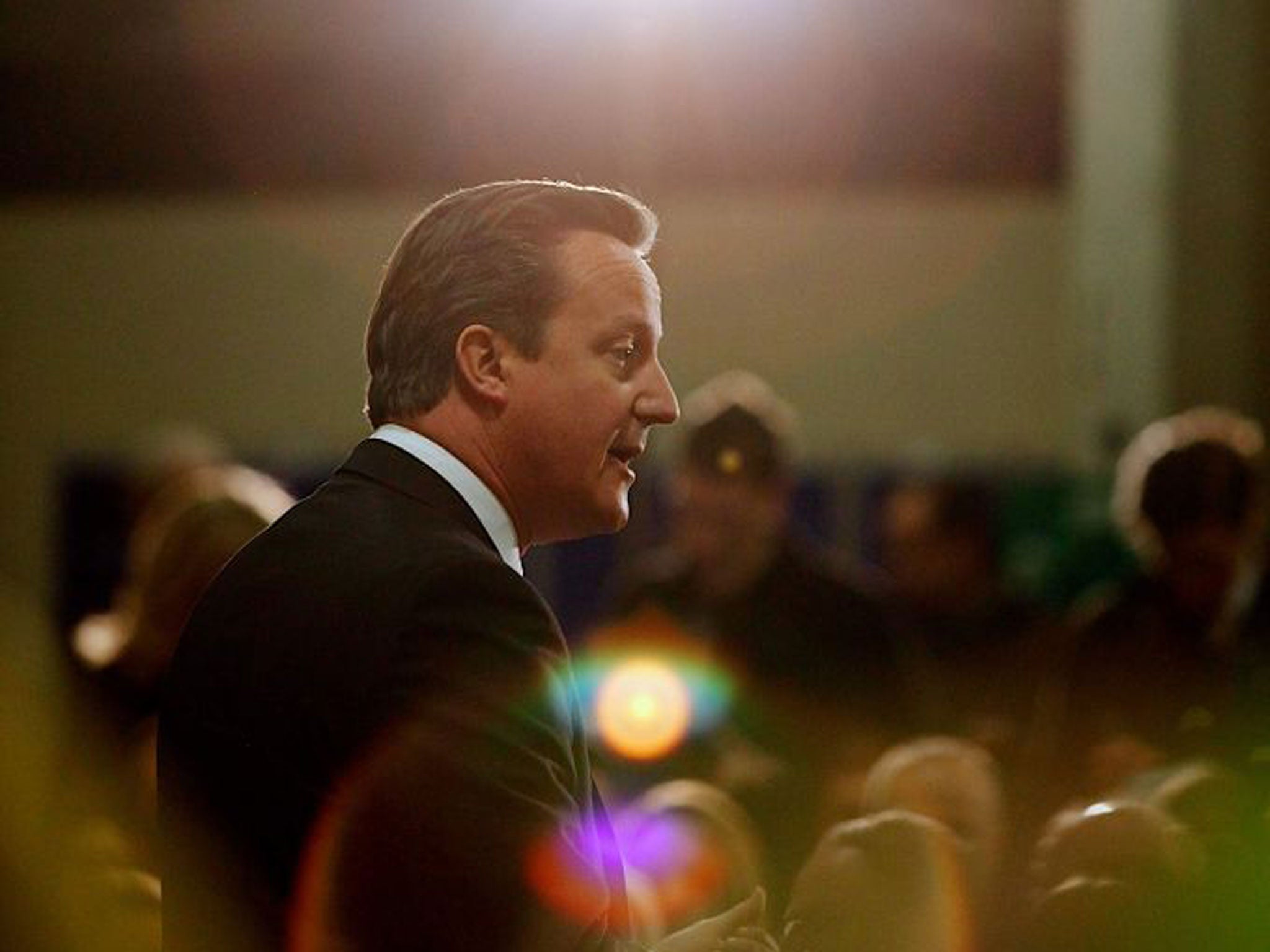 David Cameron on the stump before the Eastleigh by-election