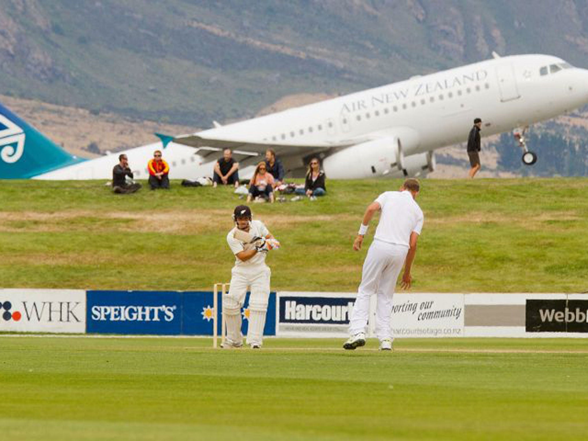 B J Watling on his way to an unbeaten 89 as a New Zealand XI beat England in Queenstown yesterday