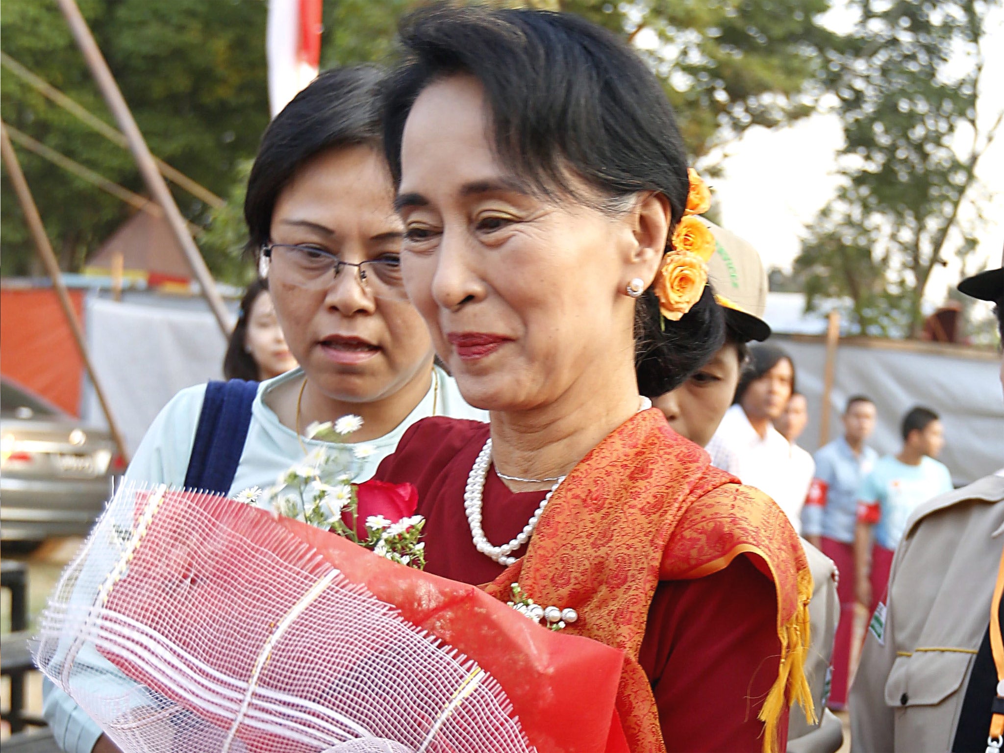 Burmese opposition leader Aung San Suu Kyi