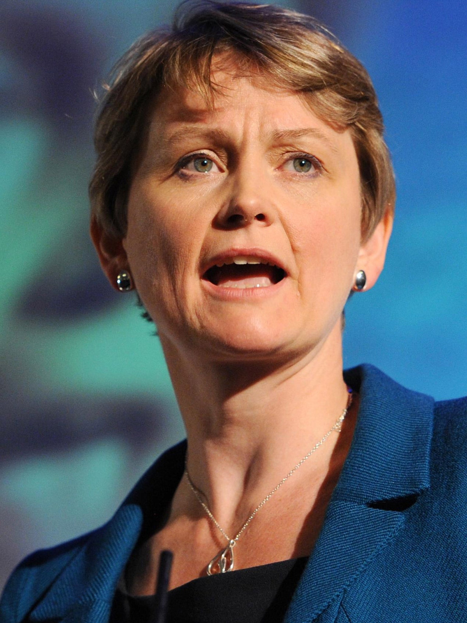 The shadow Home Secretary Yvette Cooper