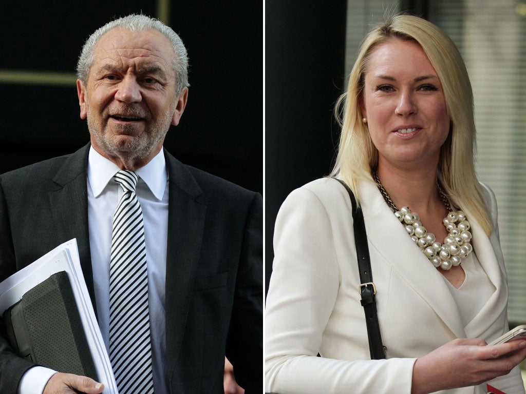 Lord Sugar and Stella English