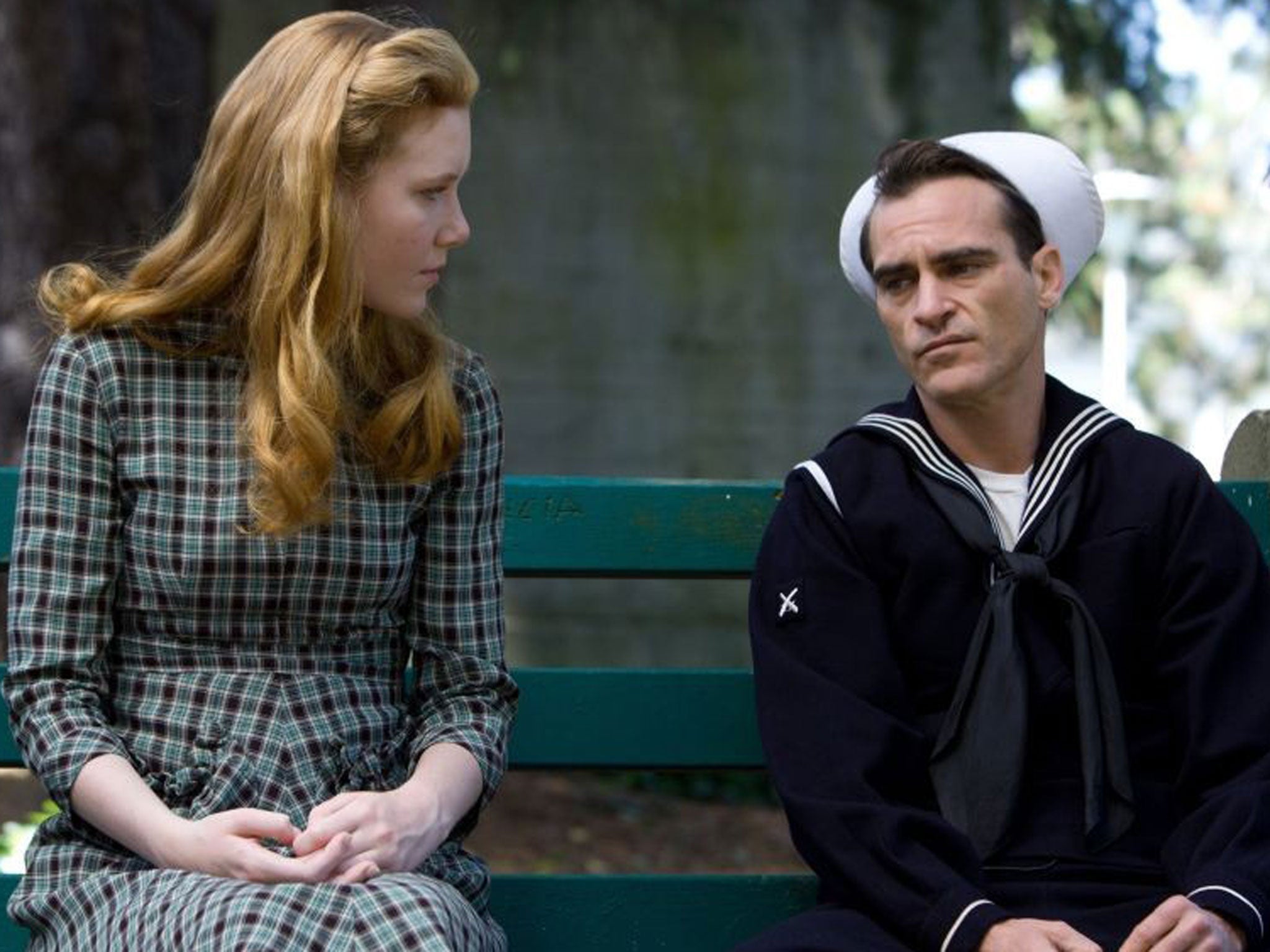 Joaquin Phoenix (left) and Amy Adams in The Master