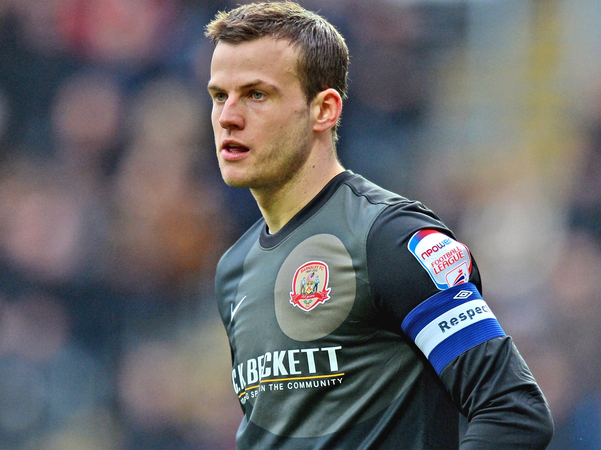 Barnsley goalkeeper Luke Steele