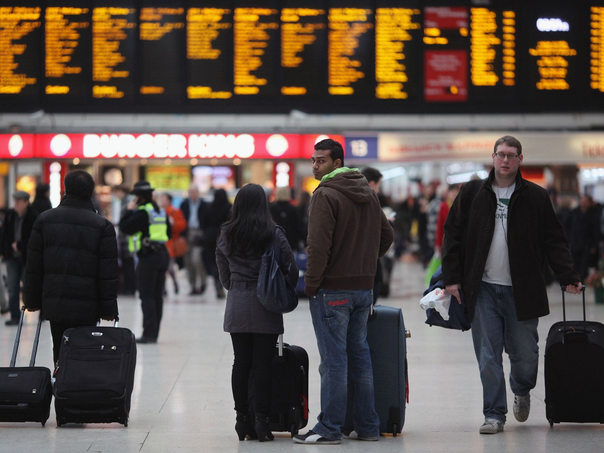 The train operator said the baby was delivered at West Malling on board the 18:18 London Victoria (pictured) to Maidstone East service.