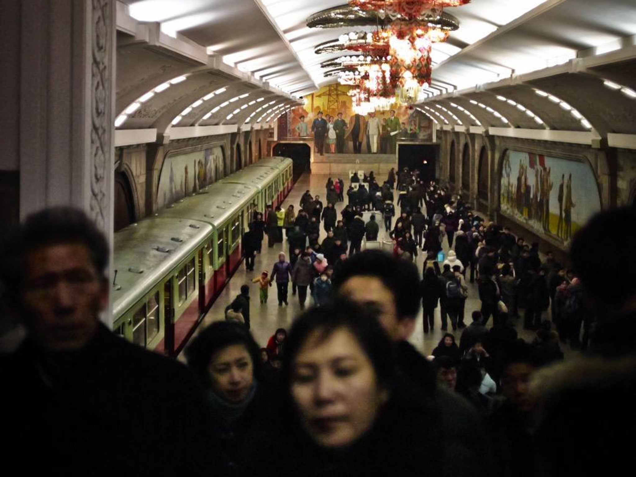 Pyongyang metro station