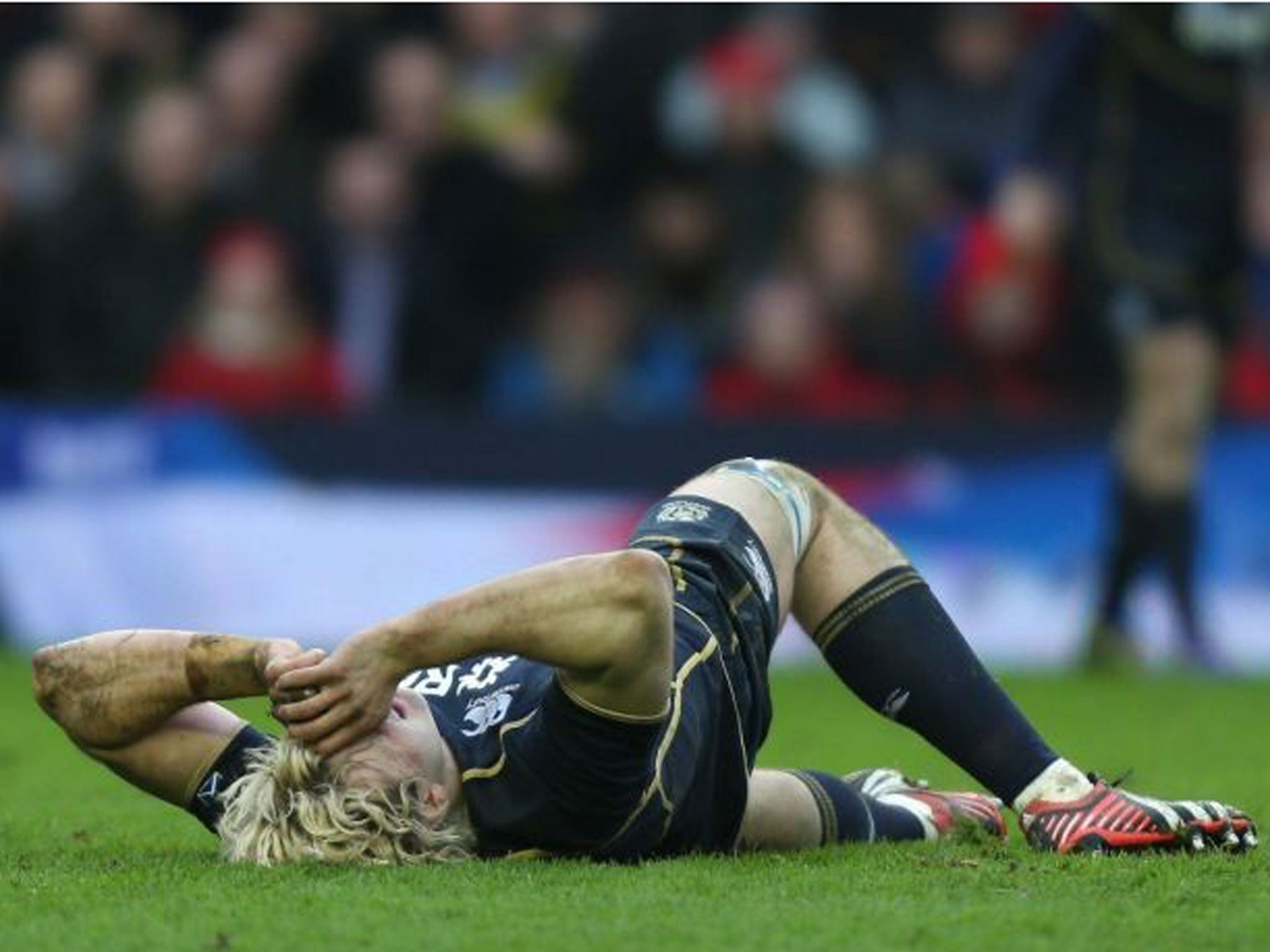 Richie Gray was carried off after 30 minutes on Saturday