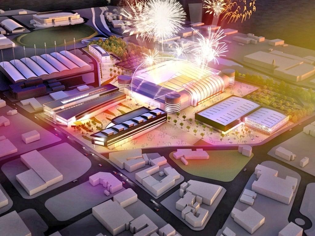 An artist's impression of how the new sport, technology and education facility will look if it is given the go-ahead