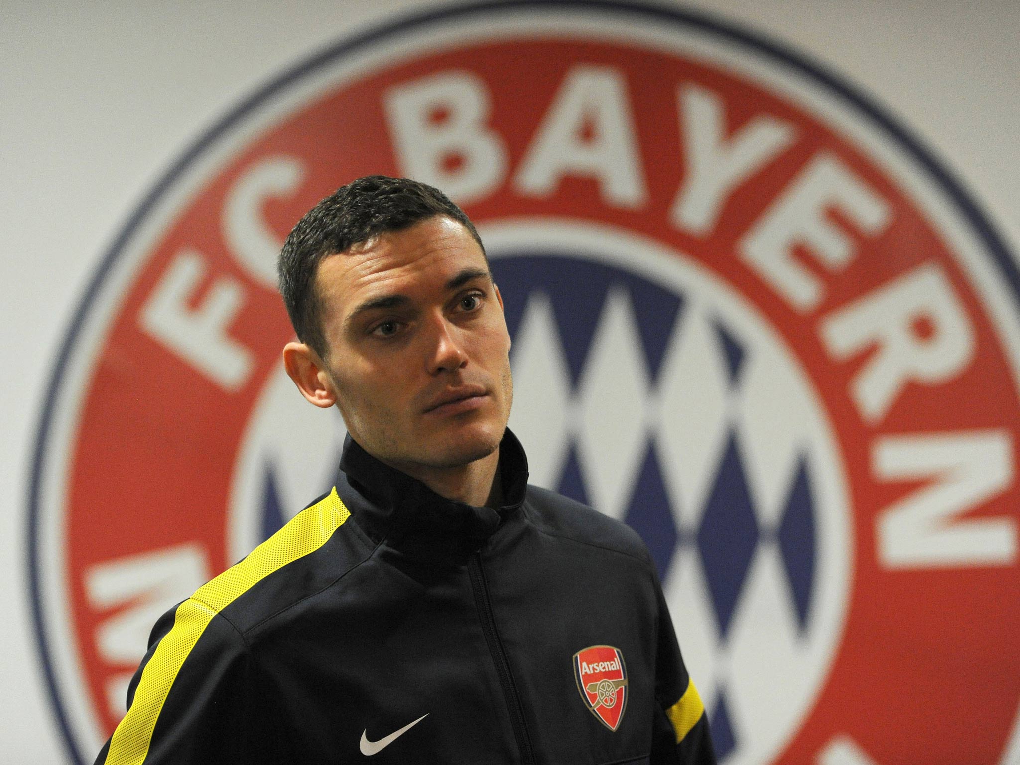 Thomas Vermaelen pictured ahead of Arsenal's match against Bayern Munich