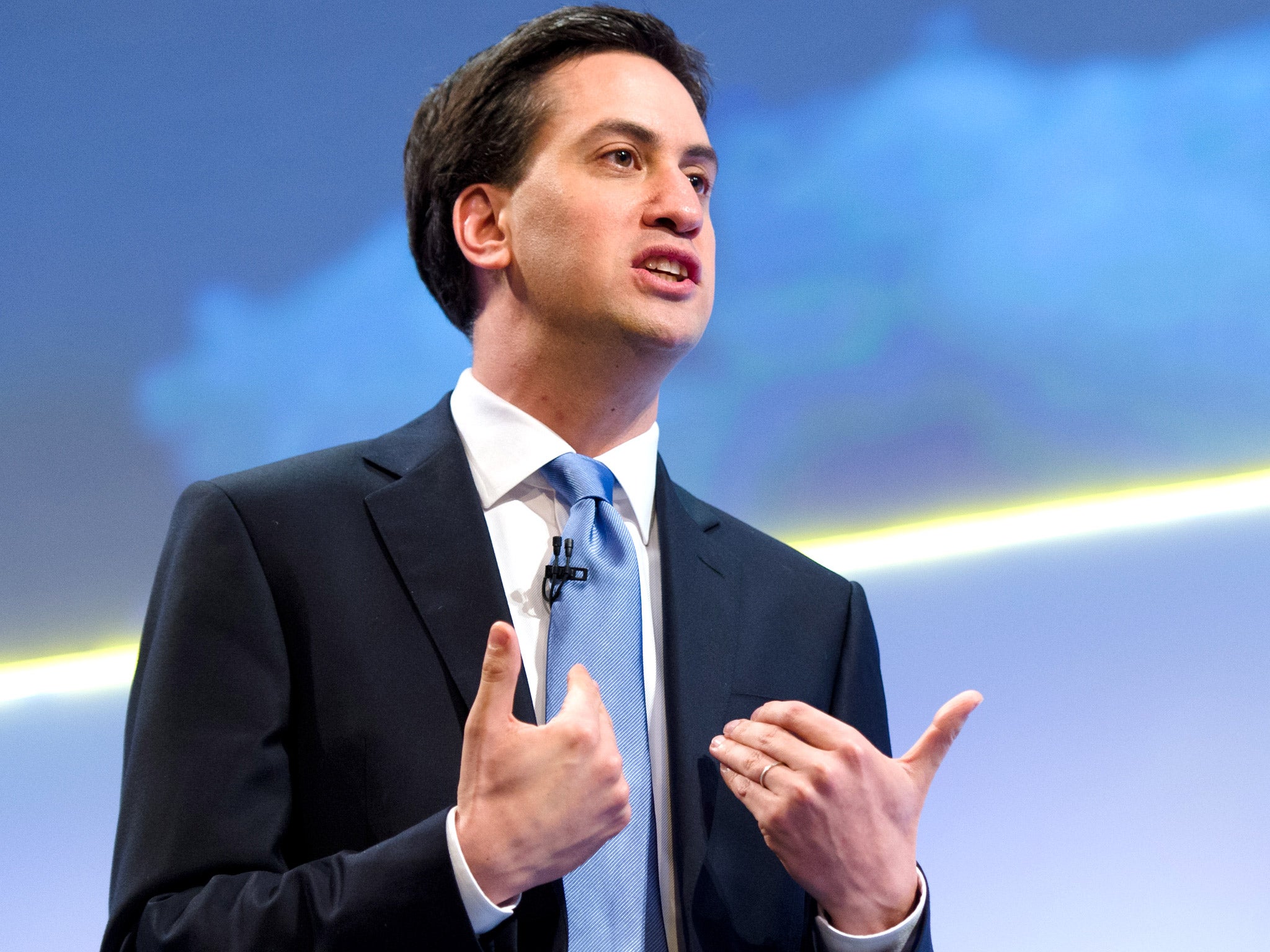 Ed Miliband seeks voters’ trust on economy, as Osborne is told deficit has risen year-on-year