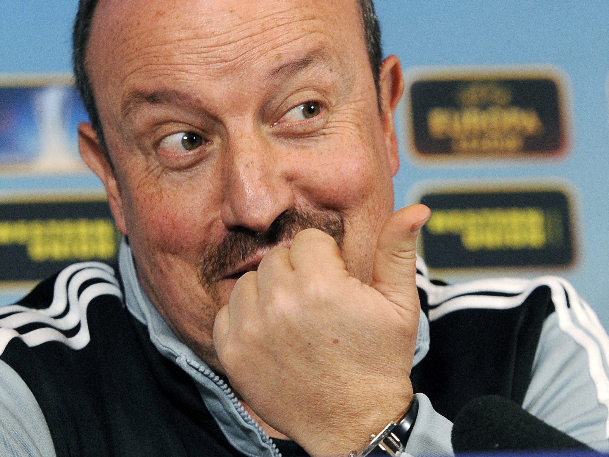 Rafael Benitez was in confident mood yesterday