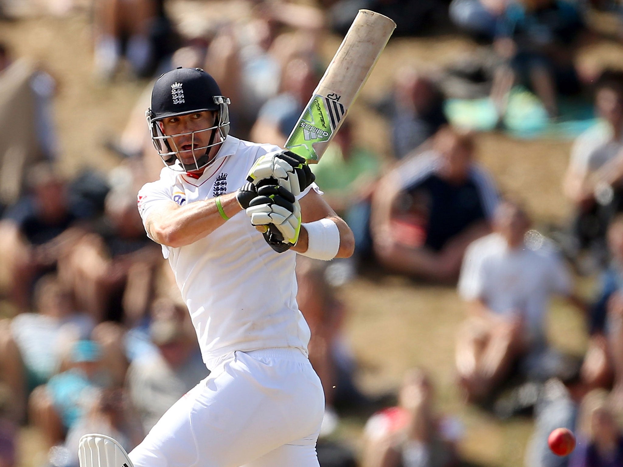 Despite a couple of scares Kevin Pietersen made 68 by lunch