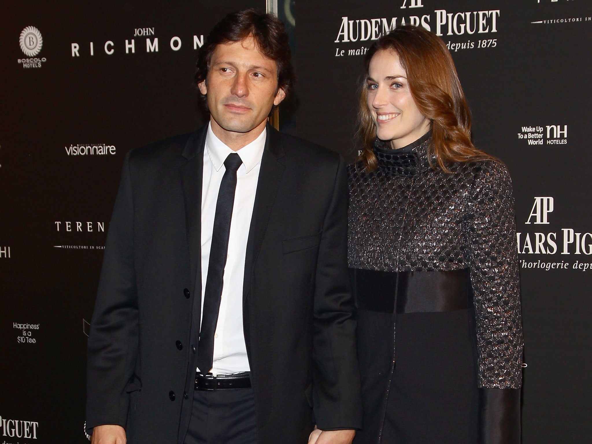 Leonardo (L) and Anna Billo (R) attend the 'Fundaction Privada Samuel Eto'o' Charity Event Red Carpet on March 17, 2011