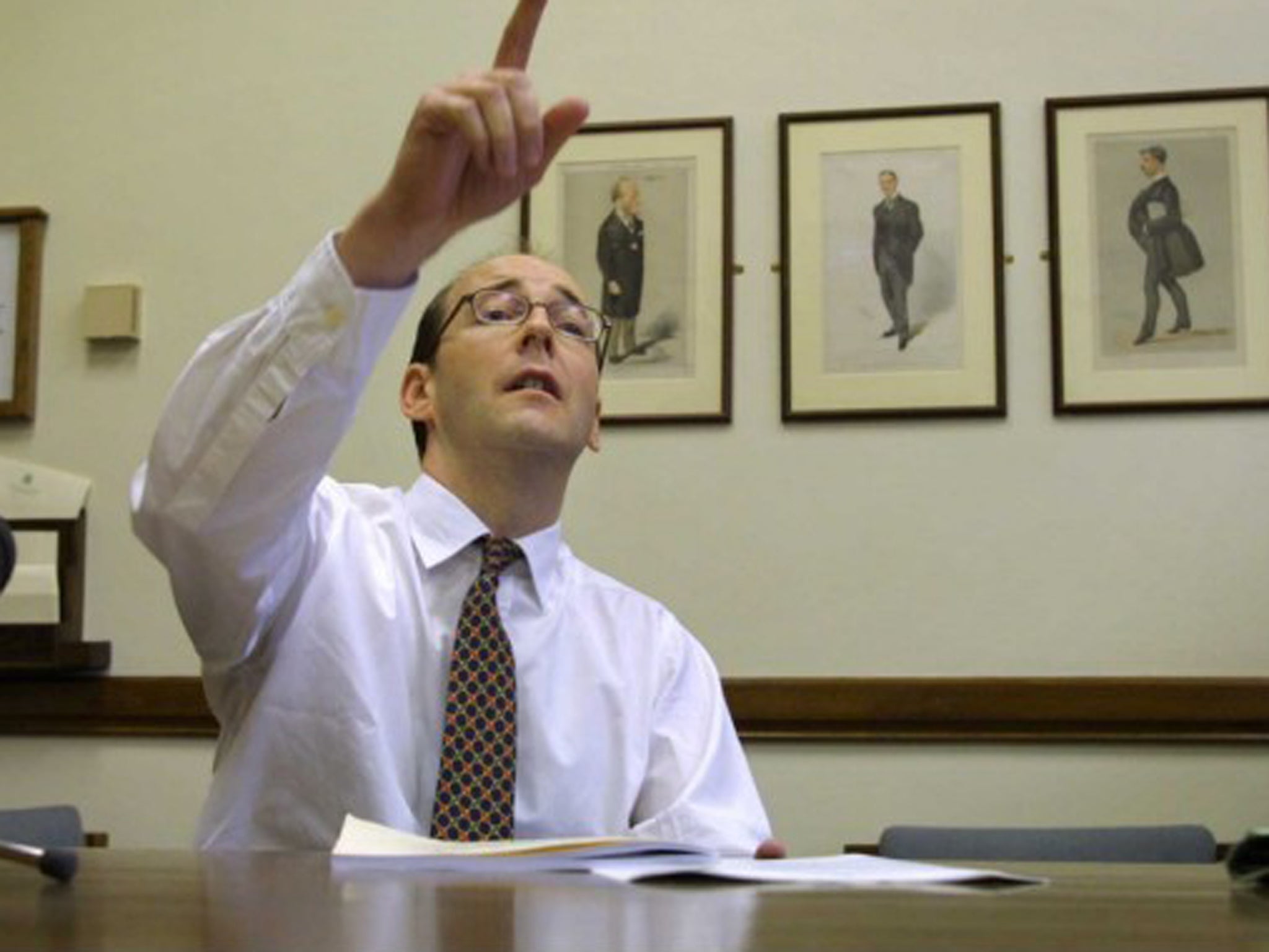 Pointing the way: Chairman Andrew Tyrie