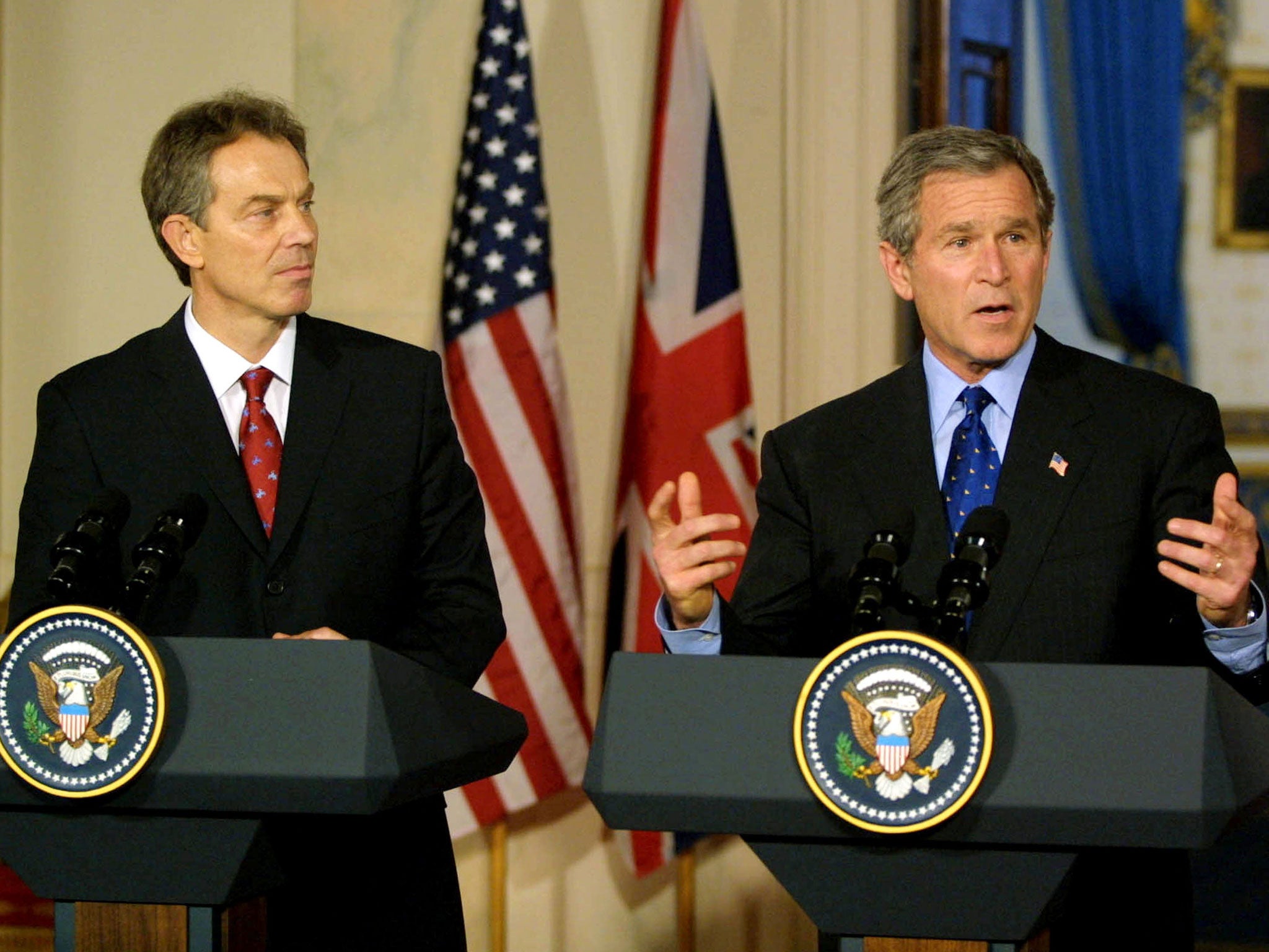 George W Bush and Tony Blair