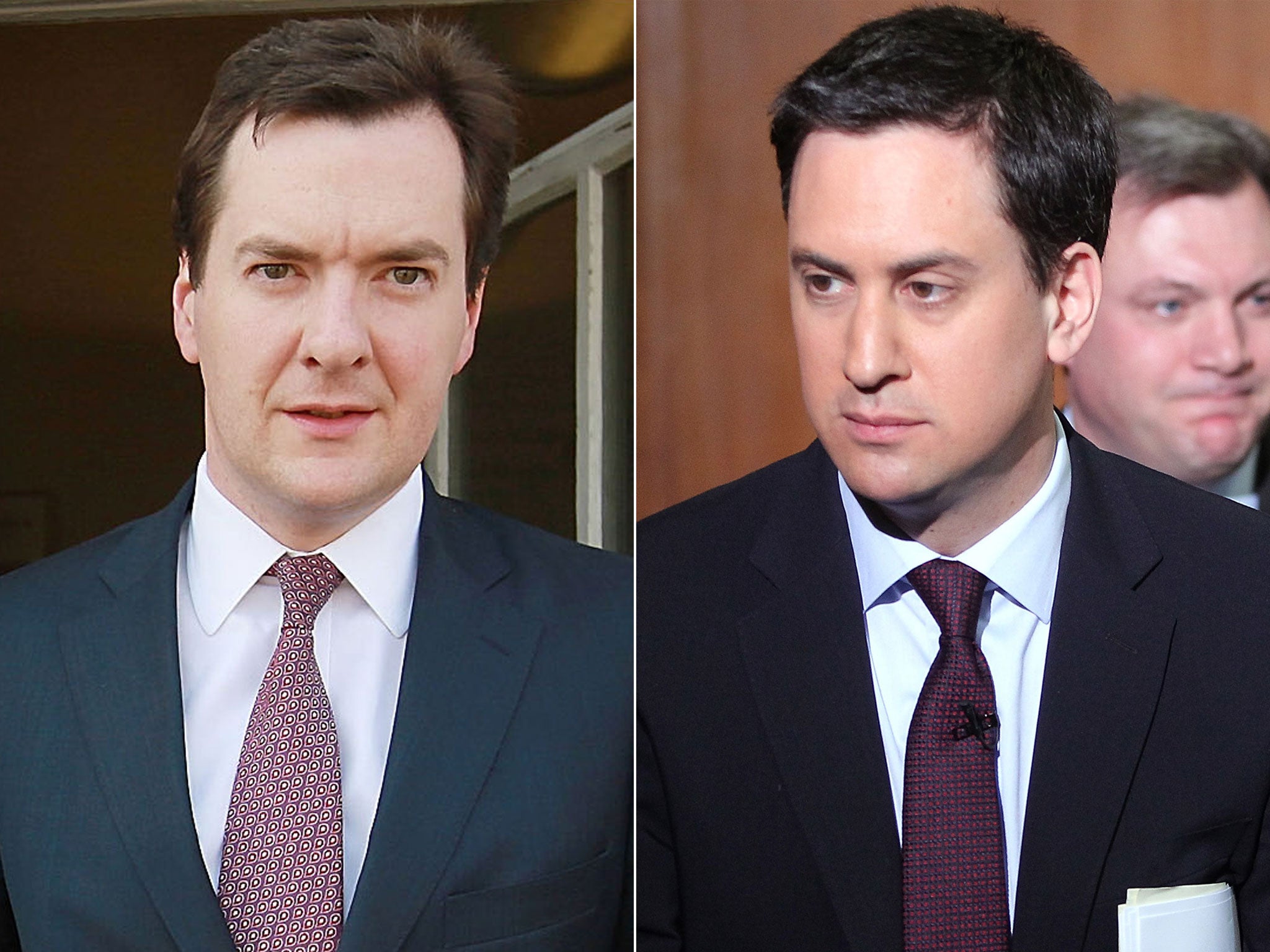 George Osborne and Ed Miliband