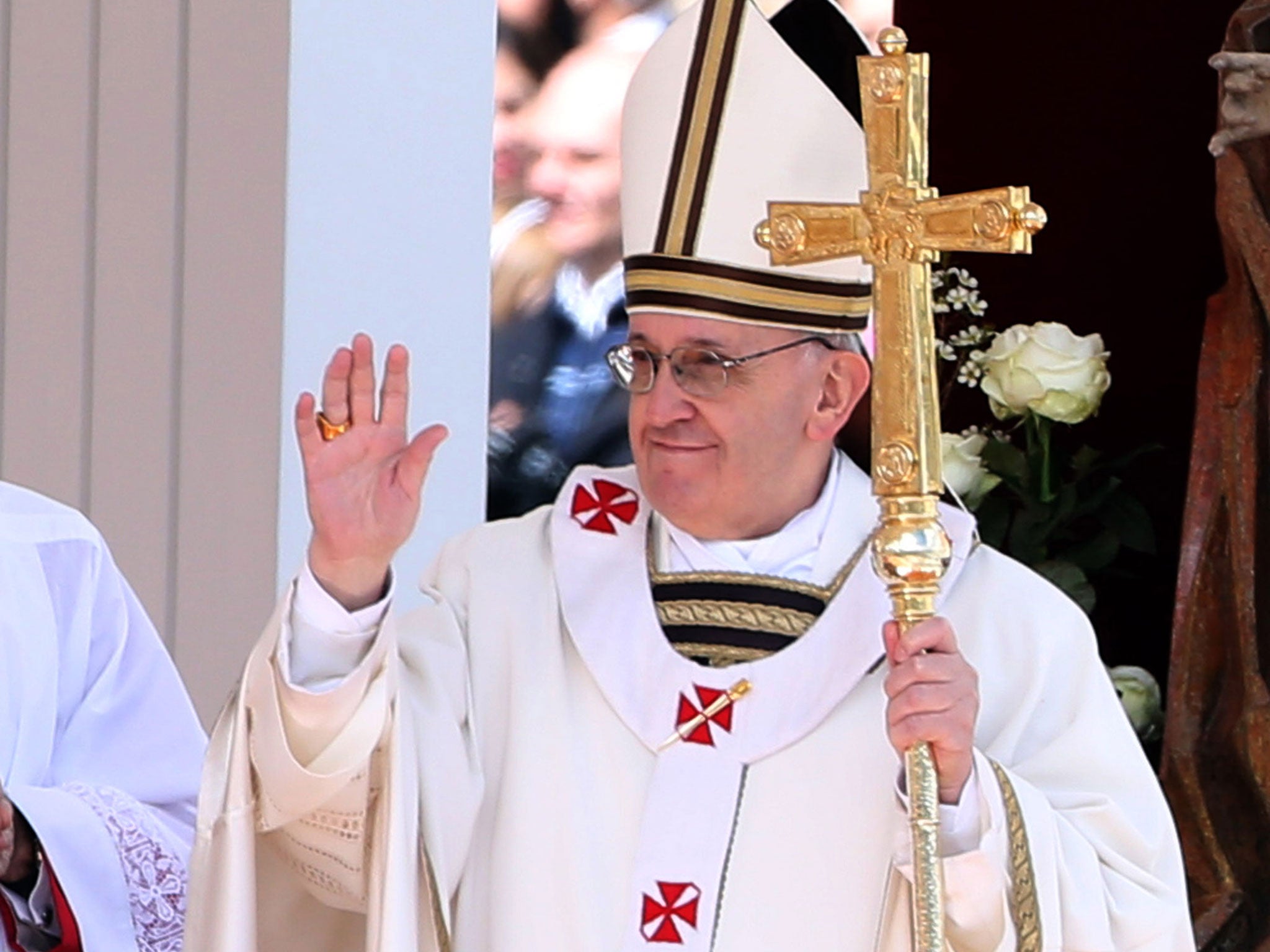 Pope Francis at his inauguration mass