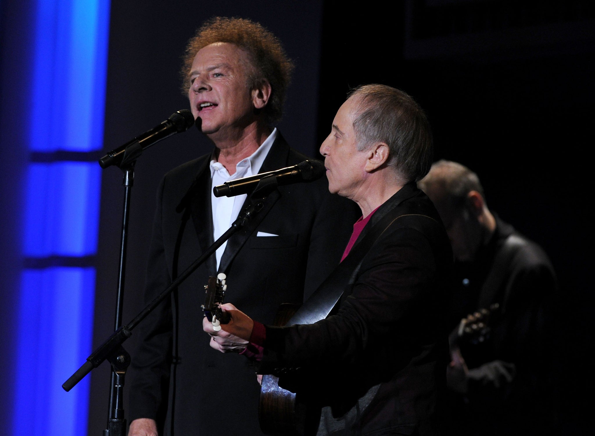 Art Garfunkel and Paul Simon singing "The Sound of Silence"