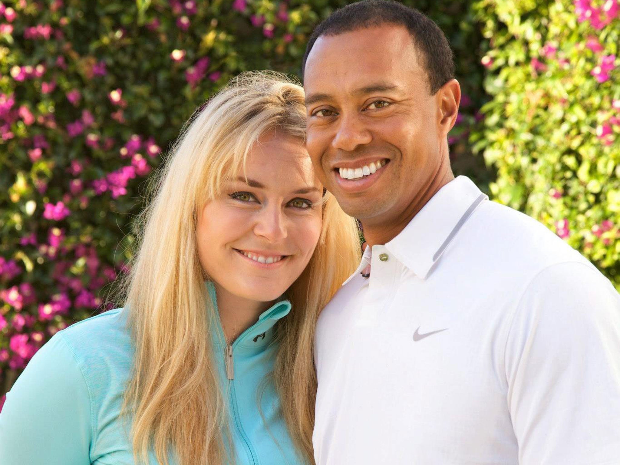 Tiger Woods with Lindsey Vonn