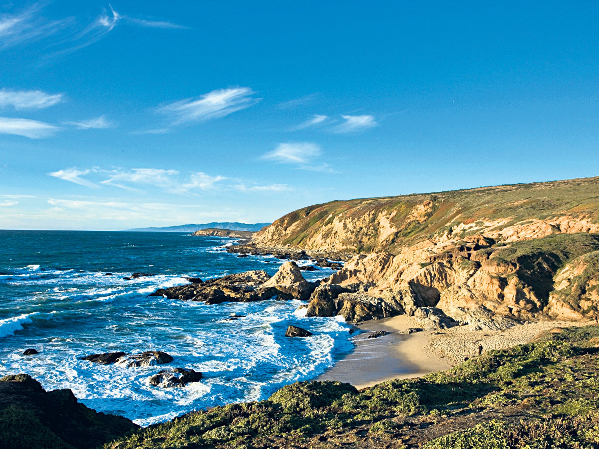 The coast is clear: the beach at Bodega Bay