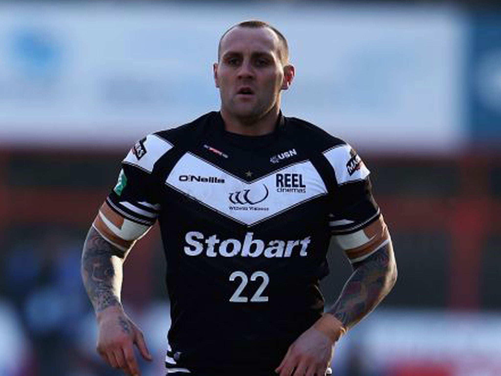 Gareth Hock of Widnes is barred from facing his old club, Wigan