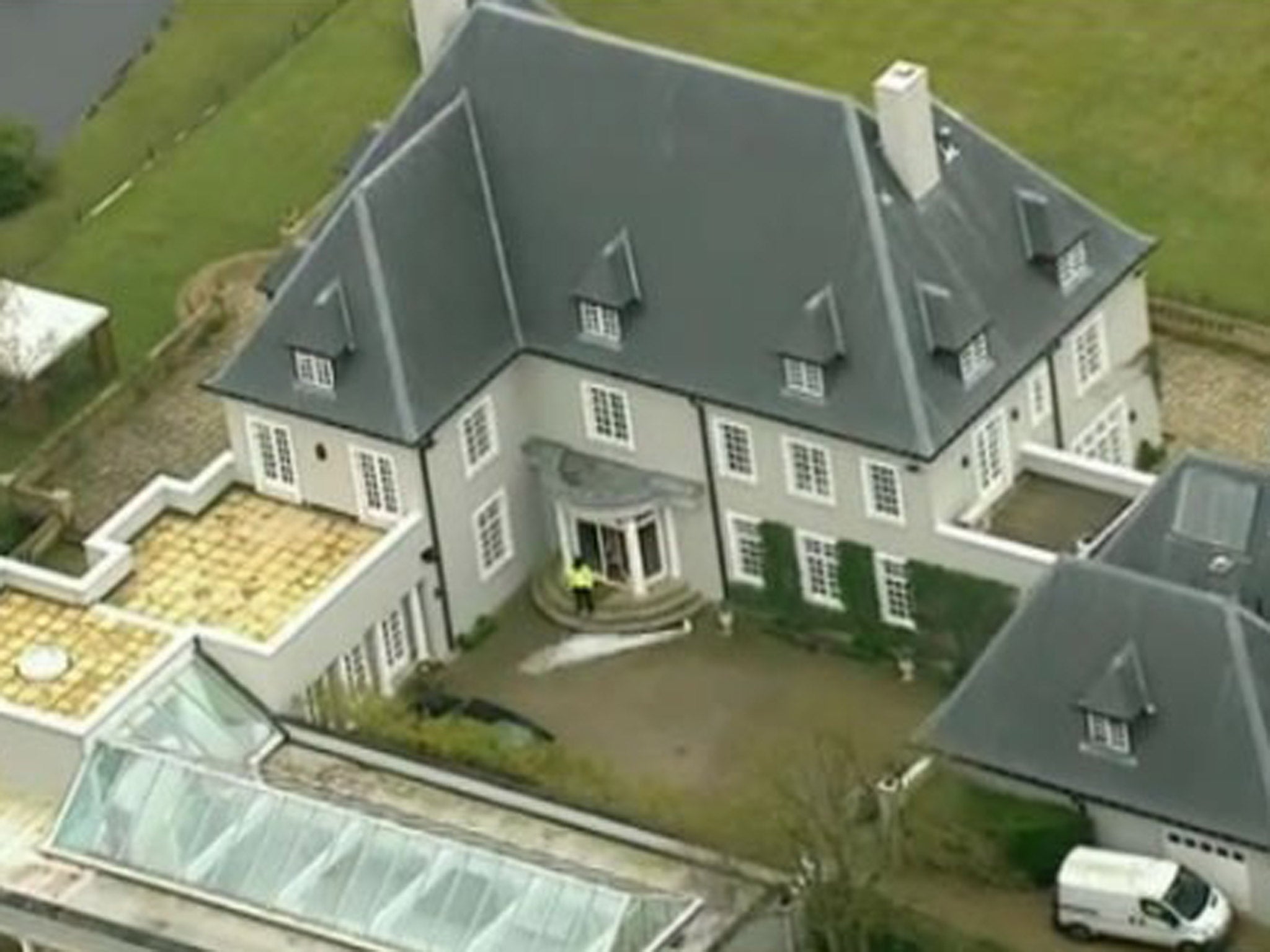 An aerial shot of Boris Berezovsky's house