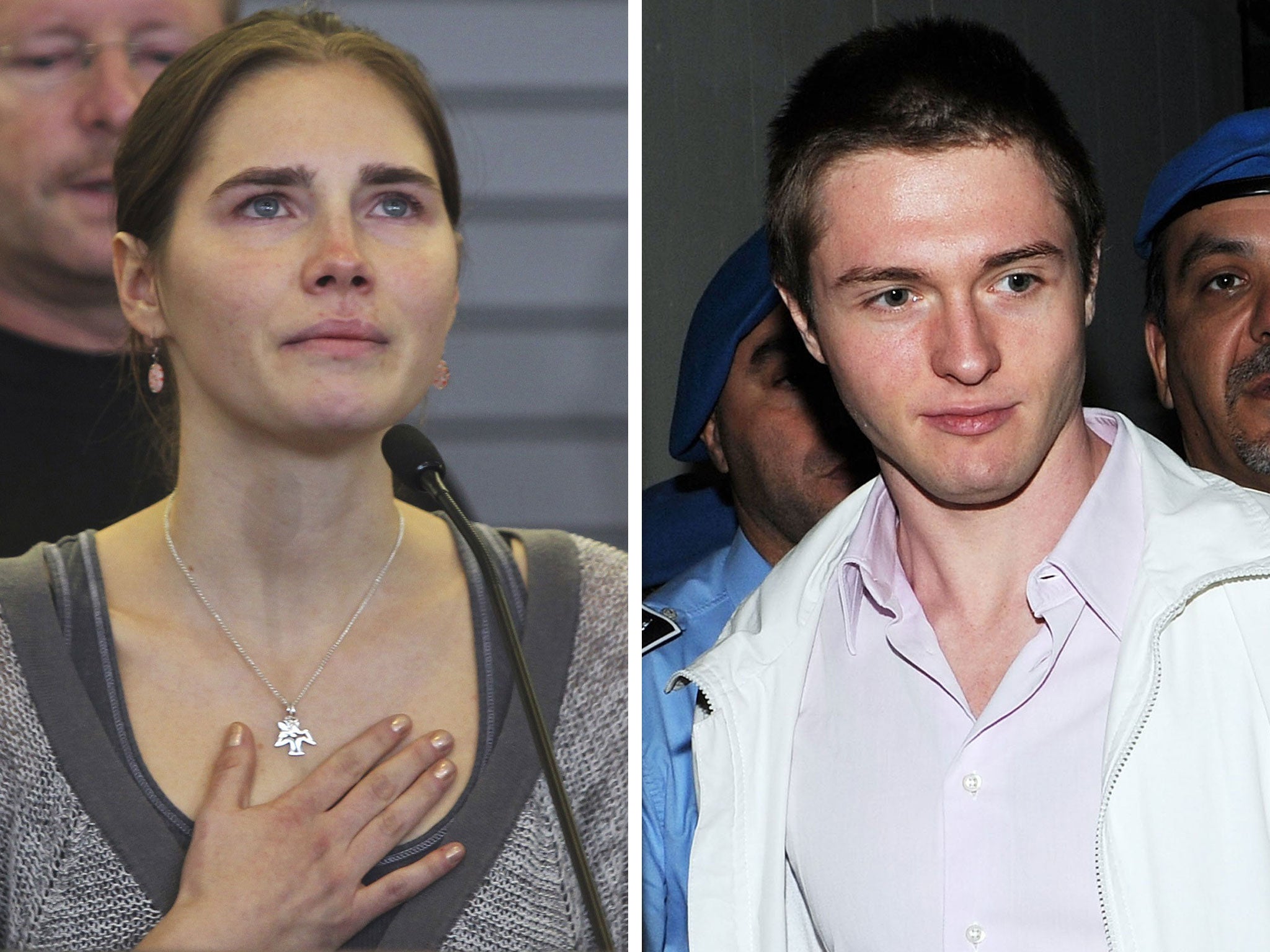 Amanda Knox and her ex-boyfriend Raffaele Sollecito