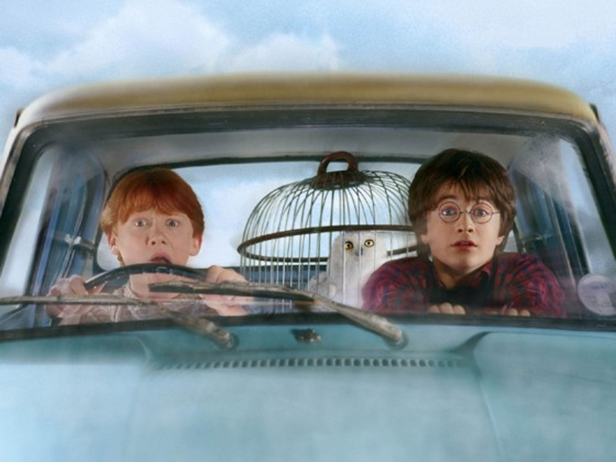 Harry Potter and Ron Weasley in Harry Potter and the Chamber of Secrets