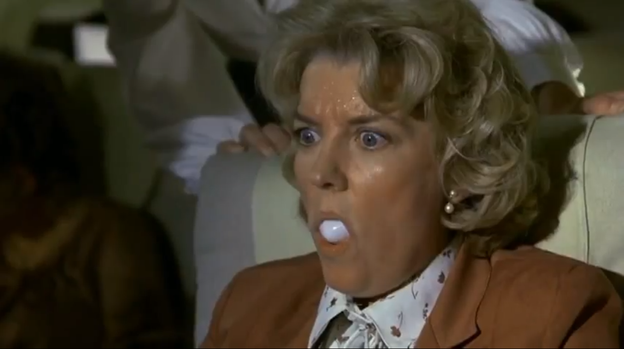 In this American spoof of the disaster film genre ‘Airplane’, the passengers on board begin to fall ill. The doctor suspects it’s food poisoning but when he checks the patient’s symptoms he pulls an egg from her mouth, then three more, before cracking one to release a bird.