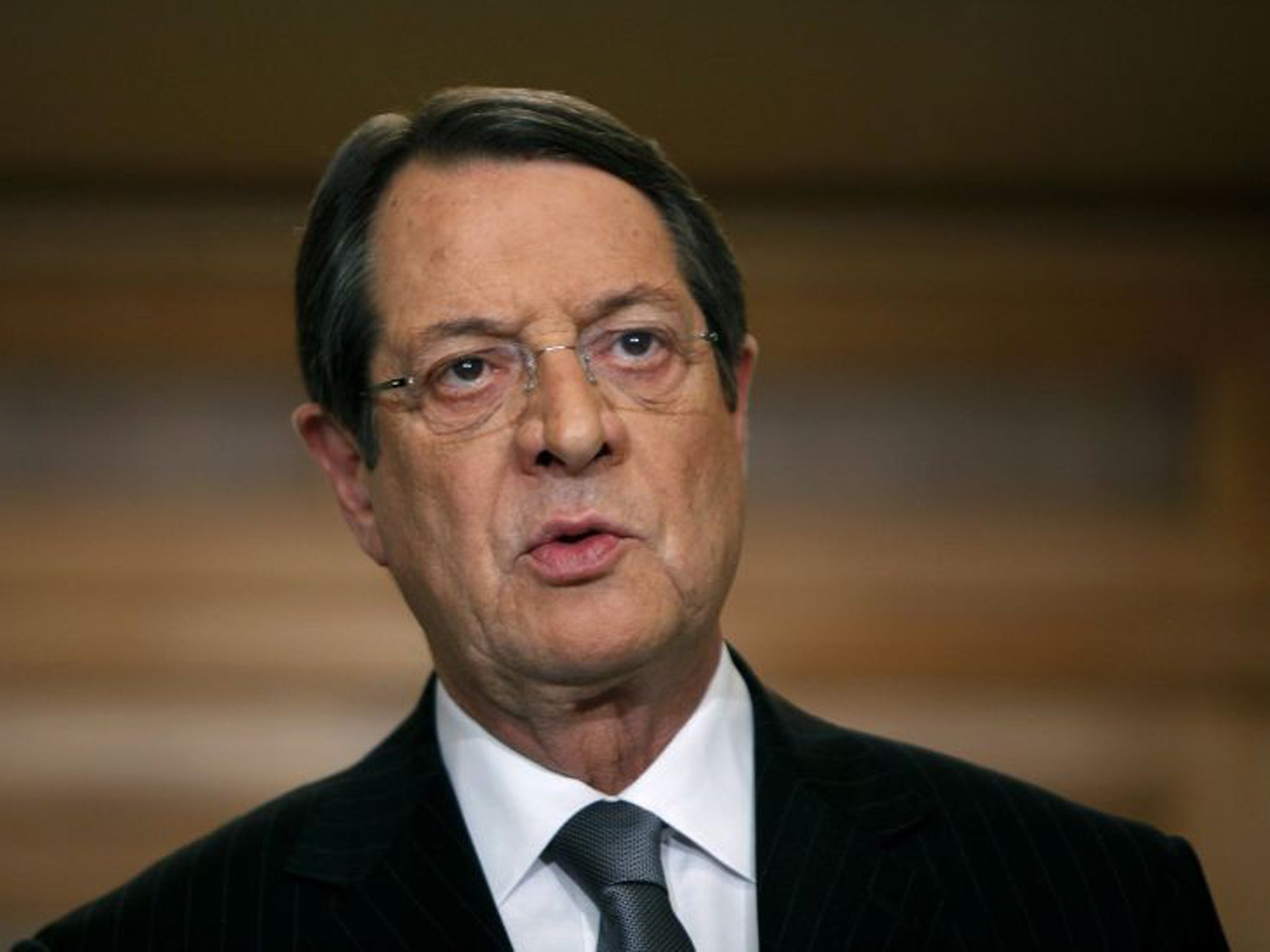 Nicos Anastasiades has authorised the accountant-general to cut his salary to show solidarity with Cyprus' savers