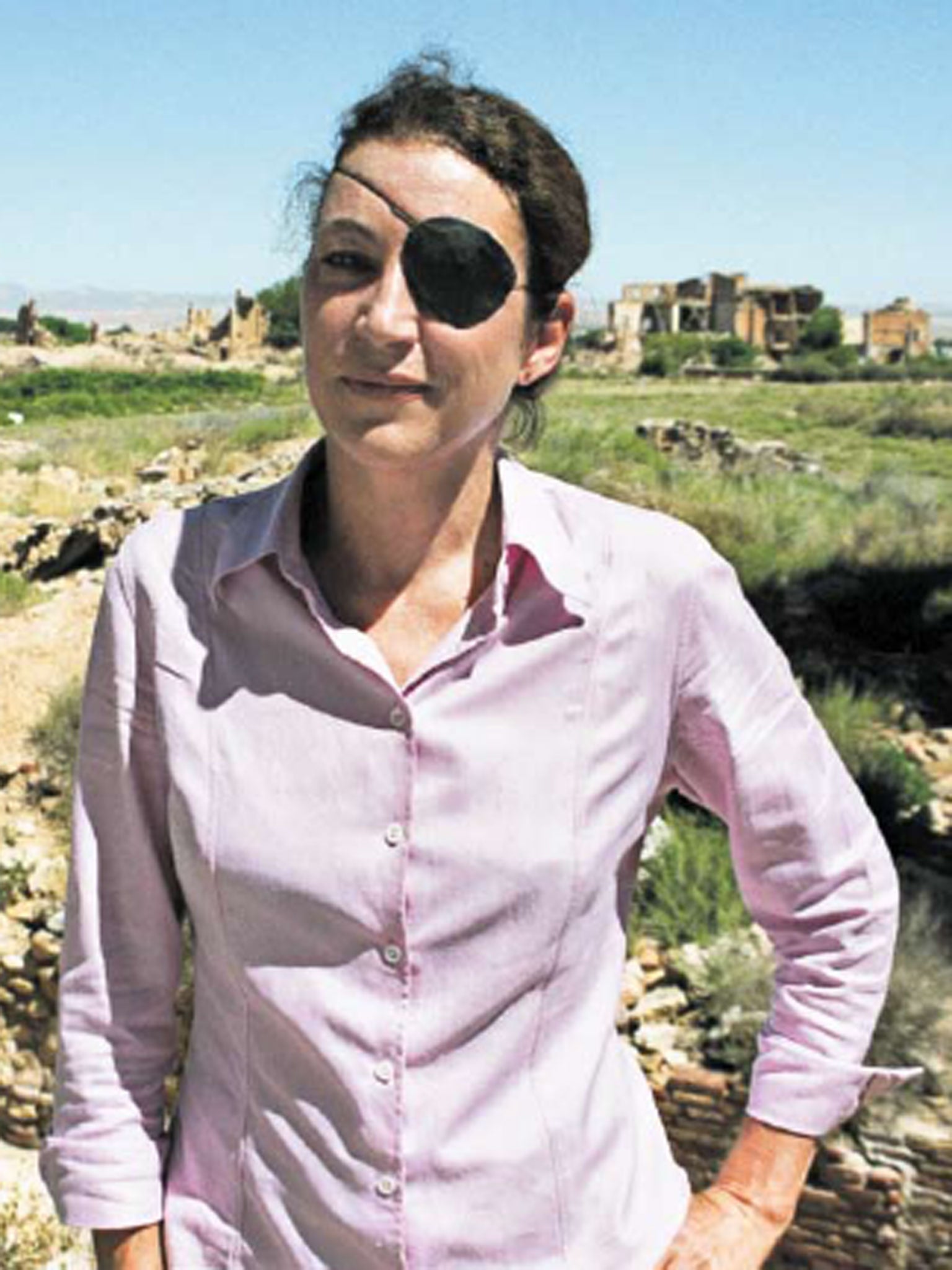 Journalist Marie Colvin, who was killed while covering the siege of Homs, Syria, in February 2012