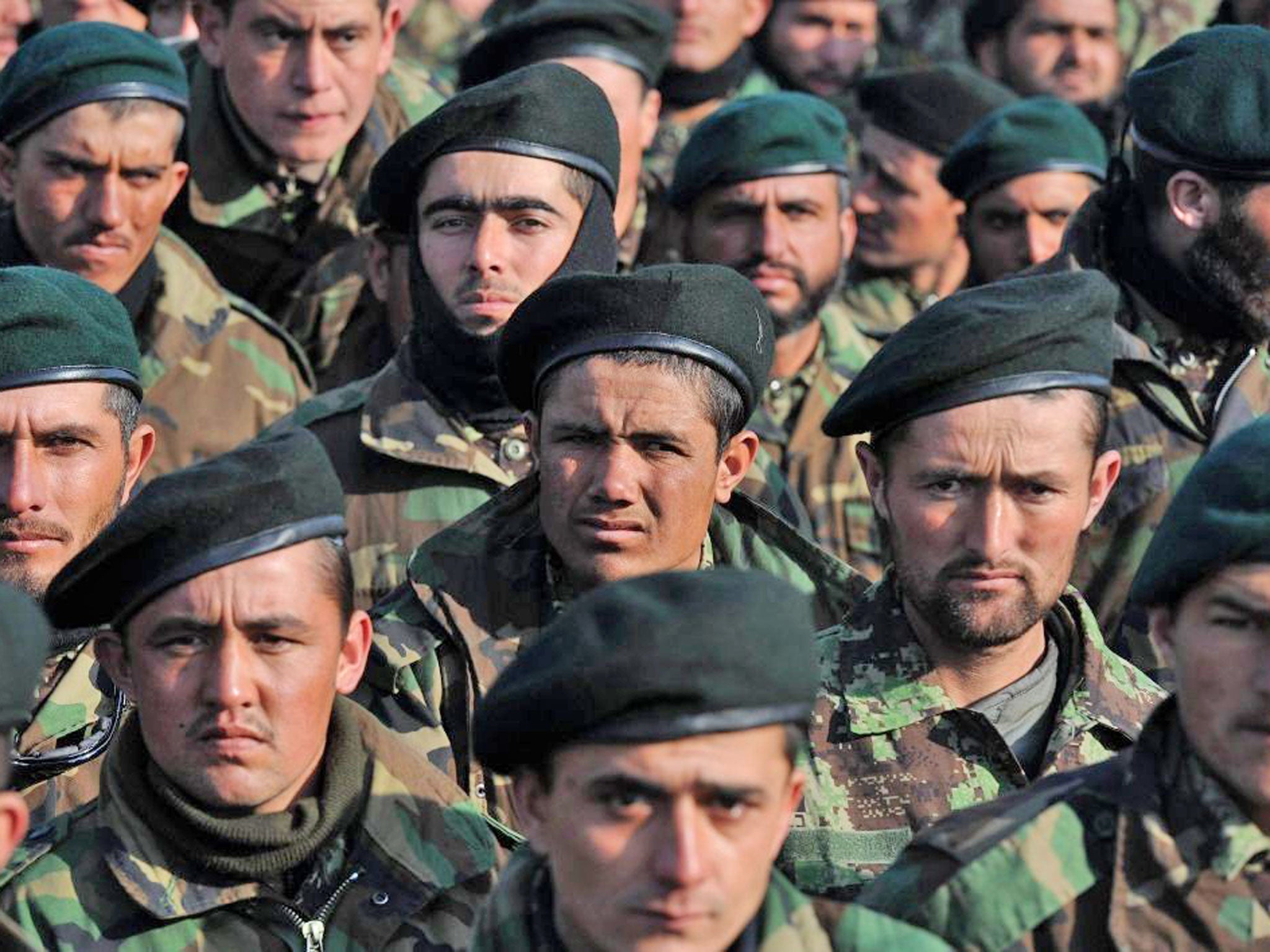 Afghan recruits are leaving the national army at a rate of 5,000 every month