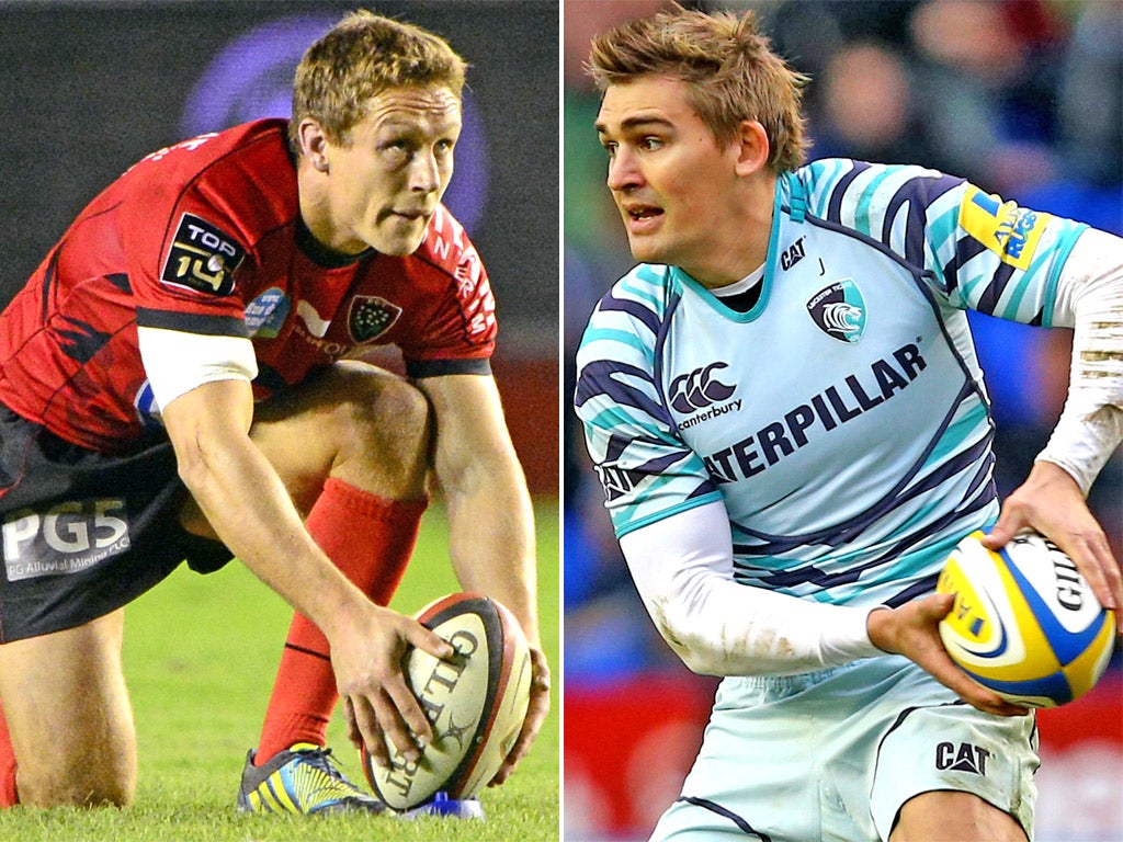 Jonny Wilkinson and Toby Flood