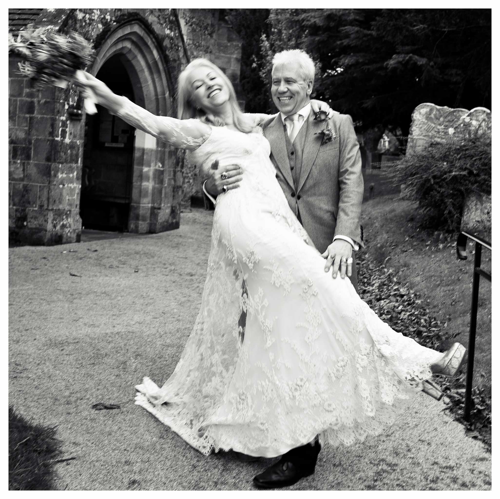 An 'admirably restrained' John Walsh and his bride