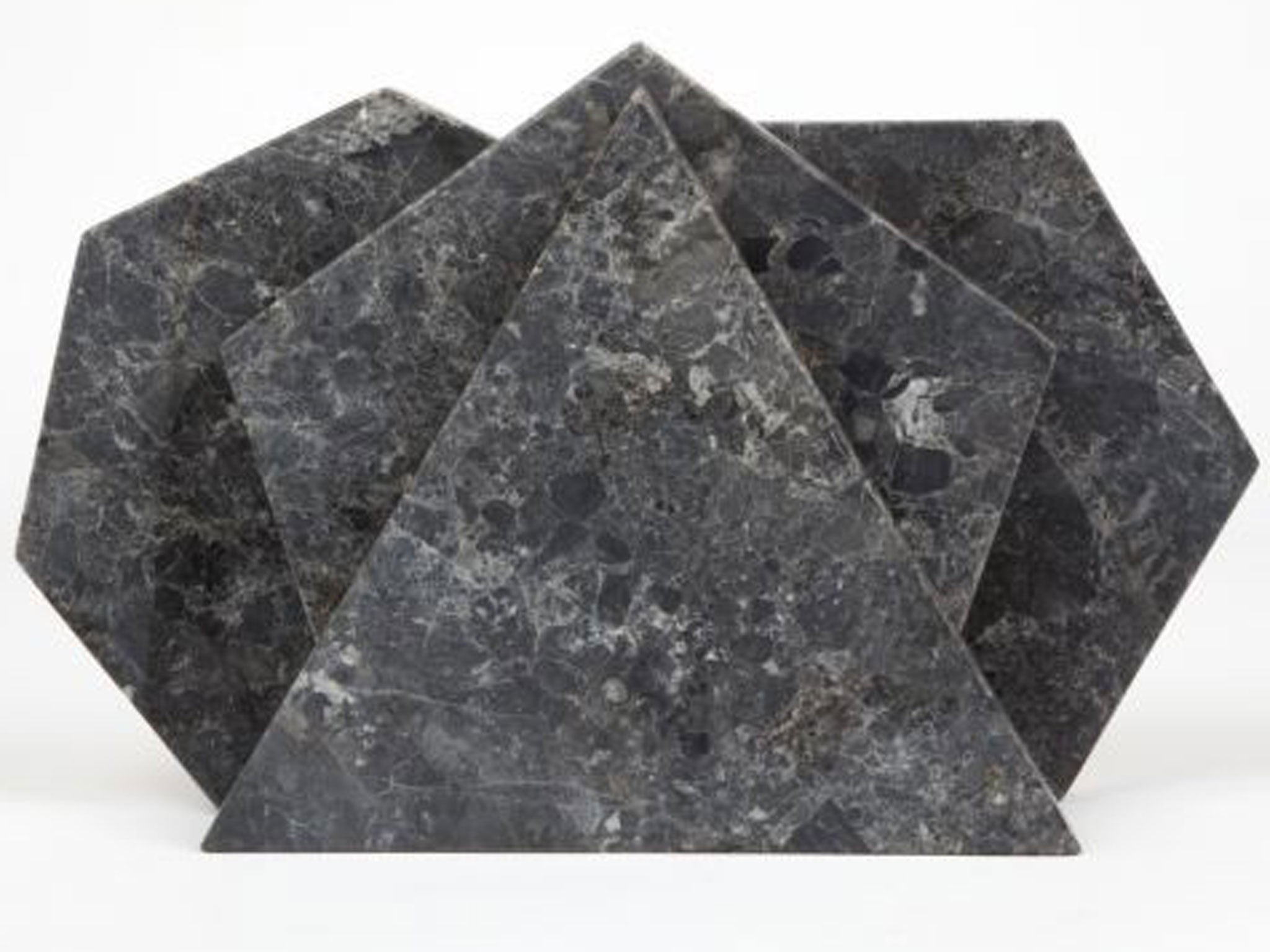 <p>Craftwork: Fort Standard’s marble trivets typify the focus on
craft from US design </p> <p>£65 each <a href= 'http://www.fatelondon.com/products/fort-standard-hexagon-trivet-blue' target='_blank'>fatelondon.com</a></p>