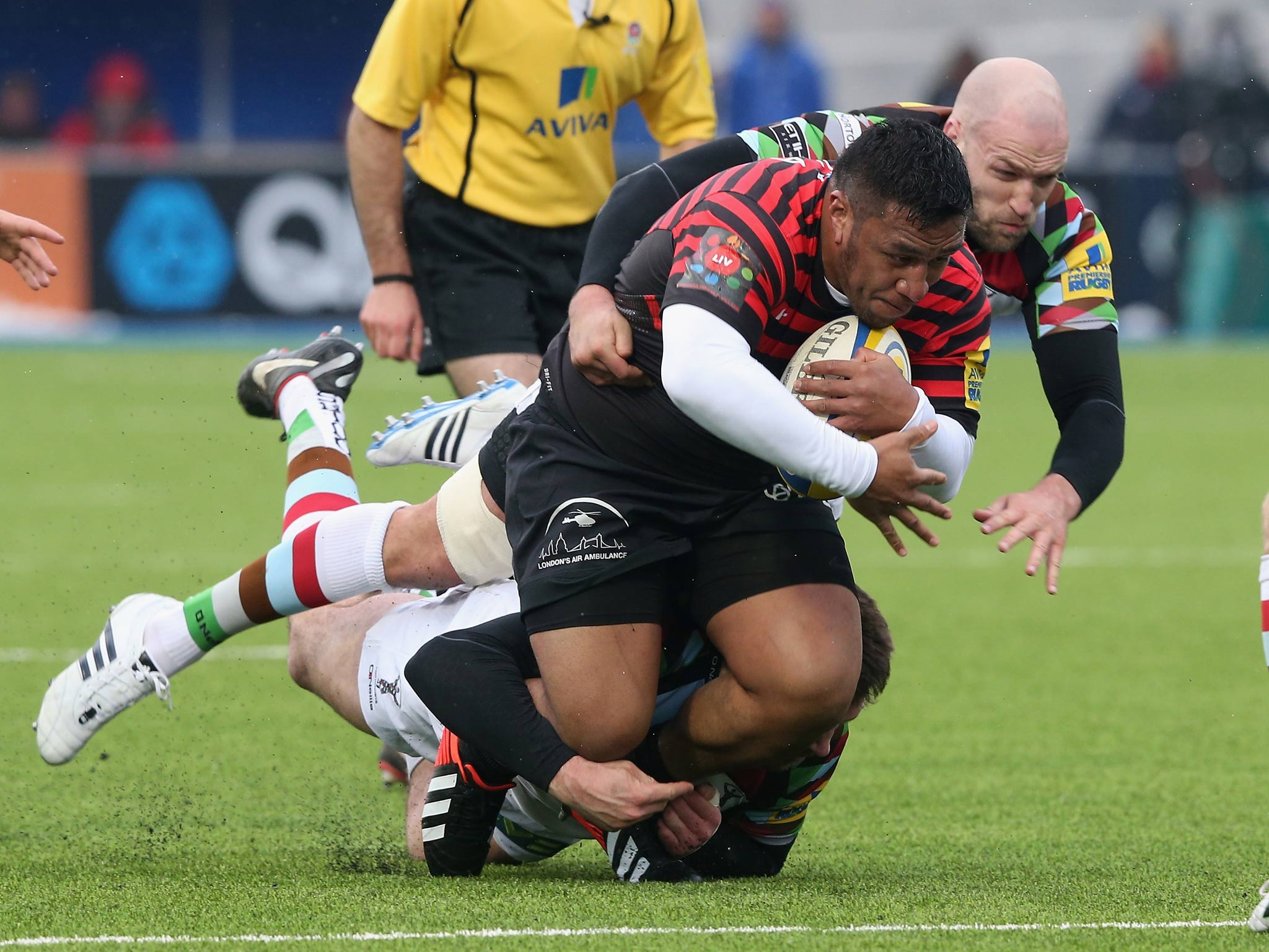 Mako Vunipola in action for Saracens