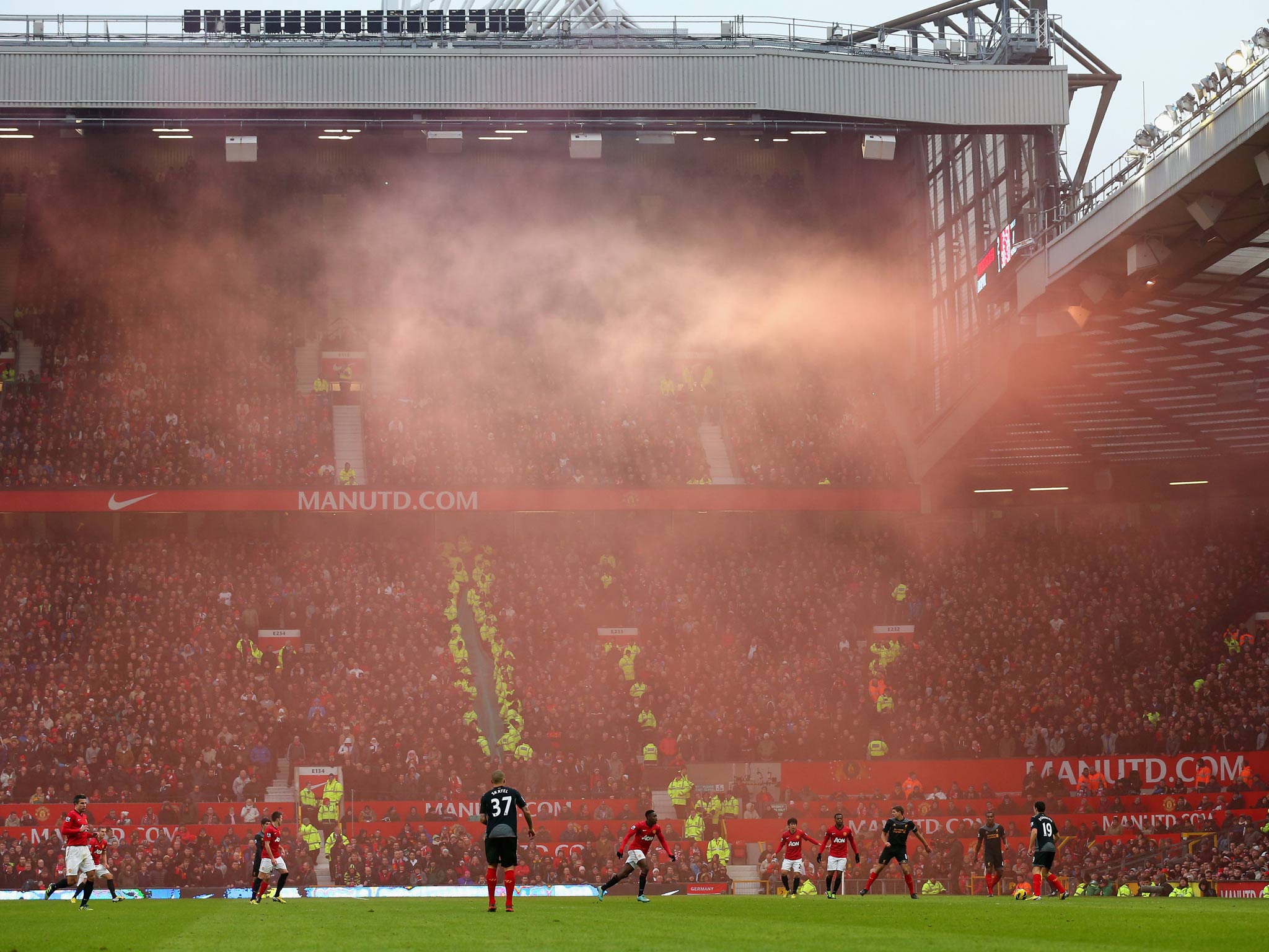 A view inside Old Trafford