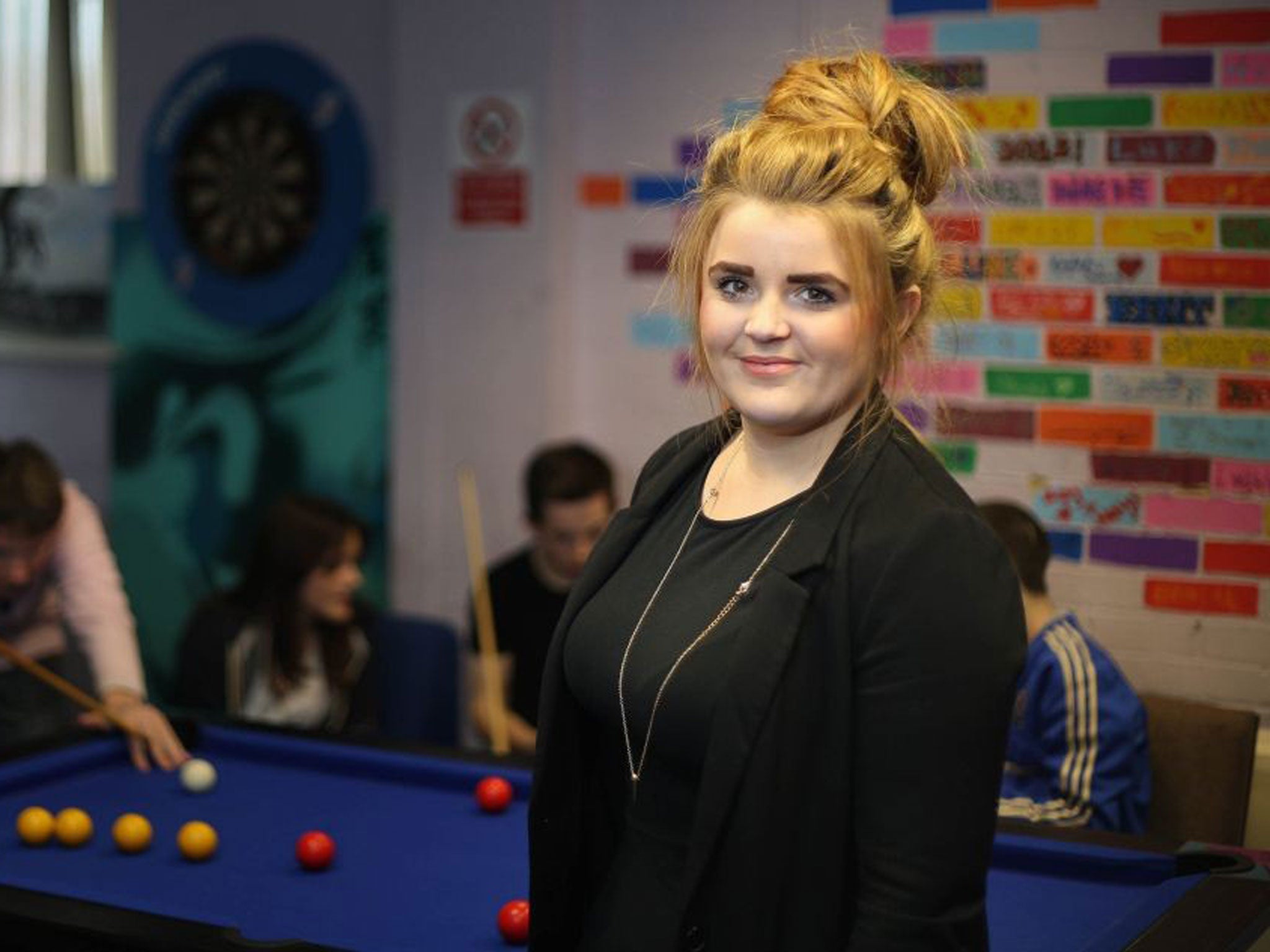 Paris Brown in Maidstone, Kent, after she was unveiled as the UK's first youth police and crime commissioner