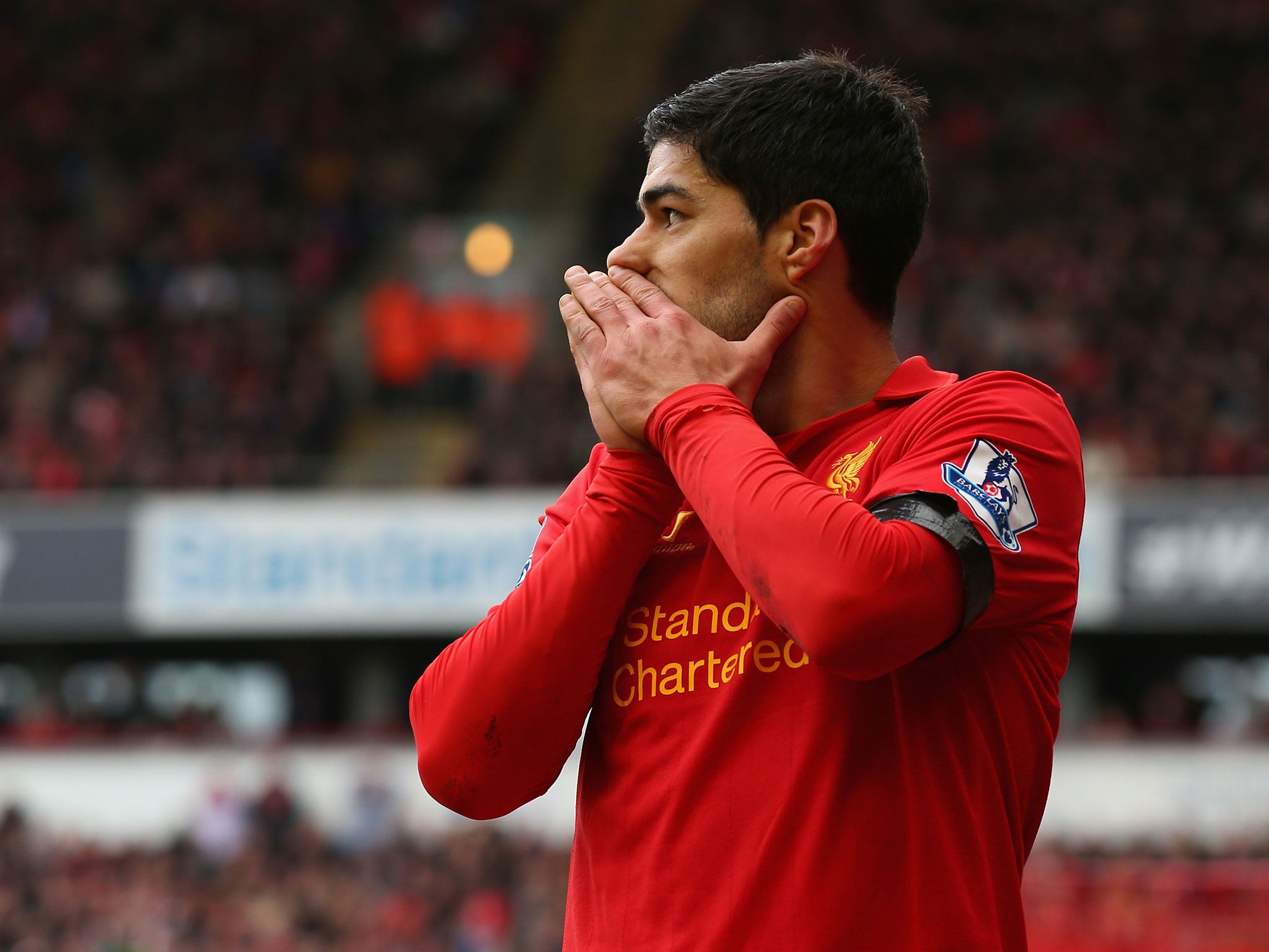 Luis Suarez of Liverpool