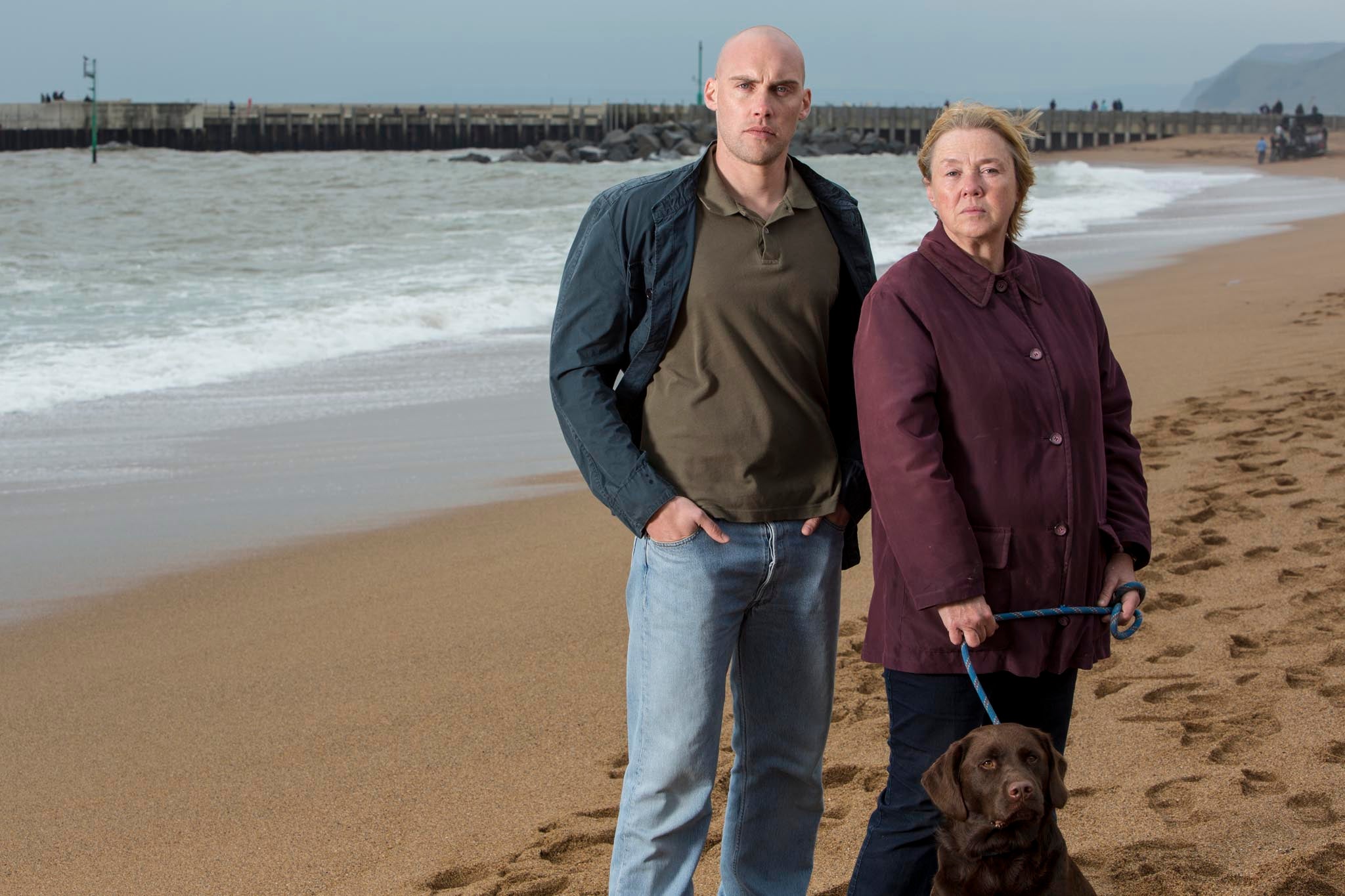 Characters Nige and Susan from ITV's 'Broadchurch'
