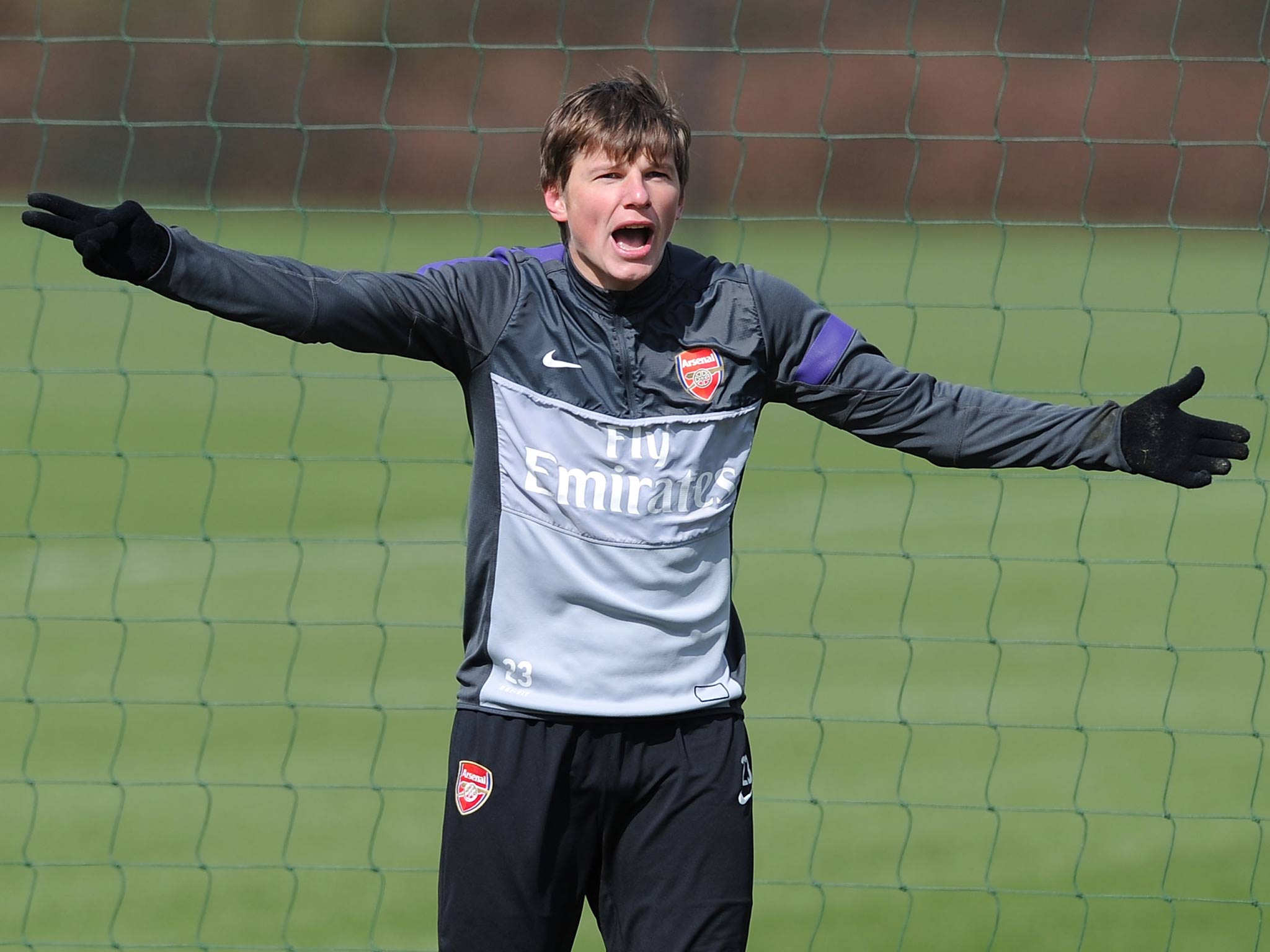 Arsenal forward Andrey Arshavin