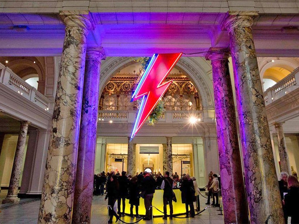 A Bowie-inspired lightning bolt from Chris Bracey at the V&amp;A