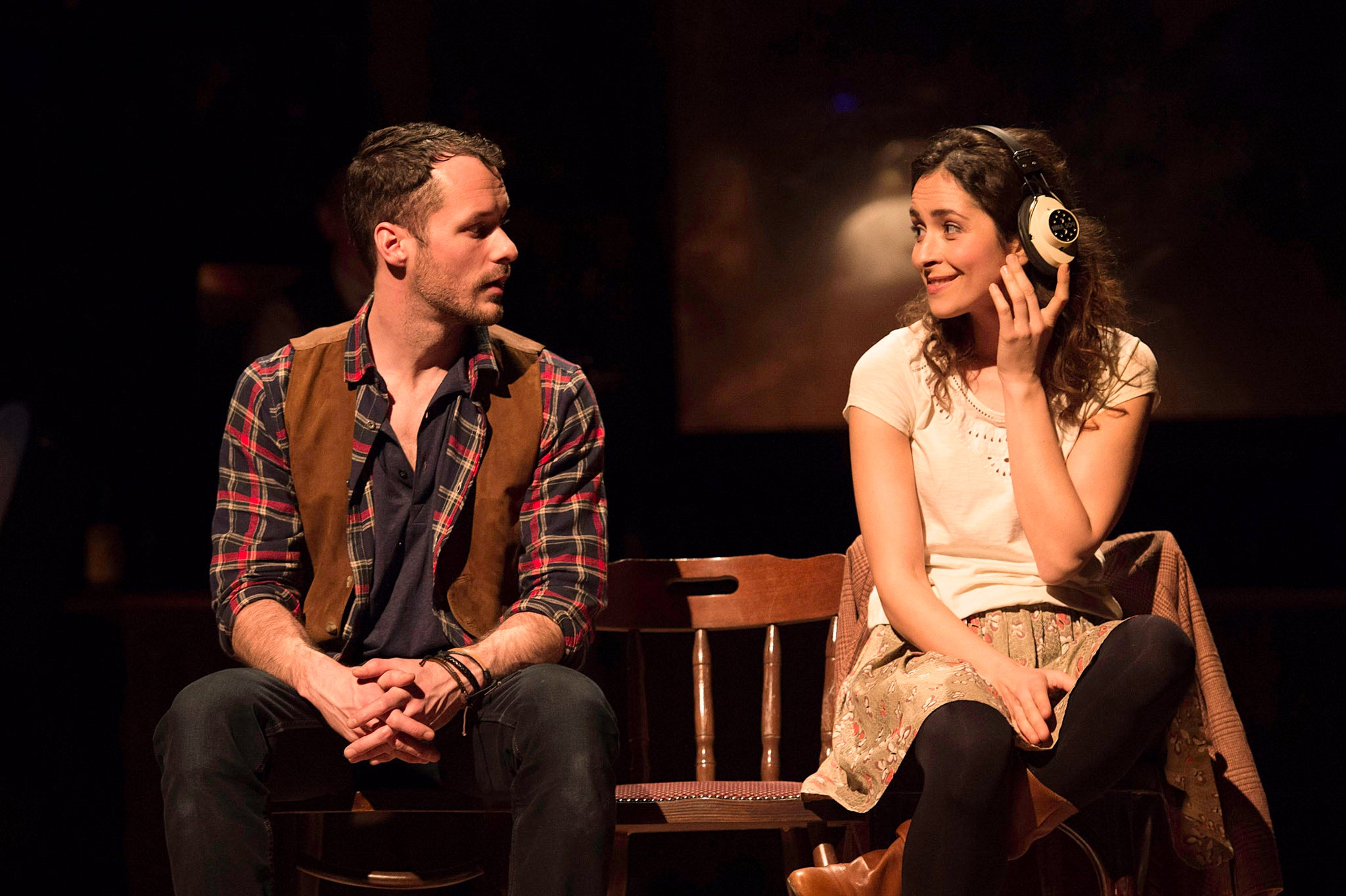 Declan Bennett and Zrinka Cvitesic in musical 'Once'