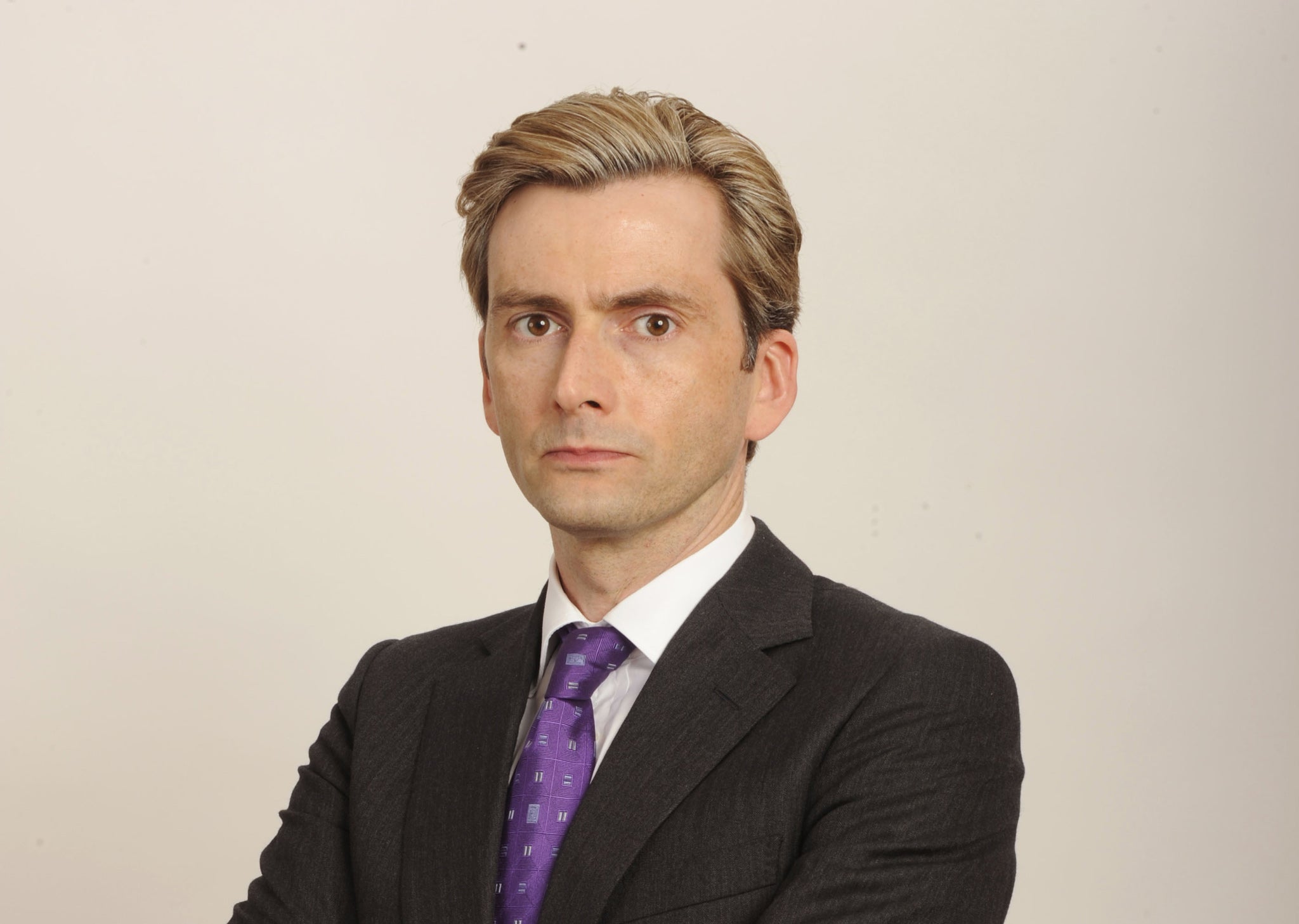David Tennant as cabinet minister Aiden Hoynes in 'The Politician's Husband'