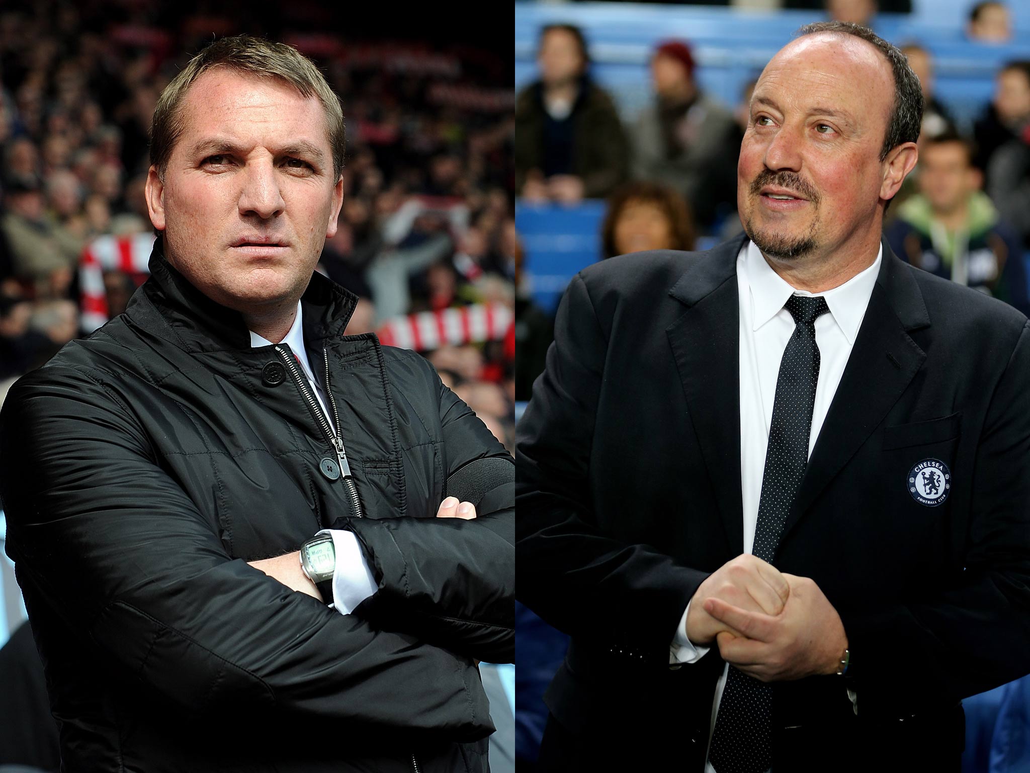 Brendan Rodgers and Rafael Benitez