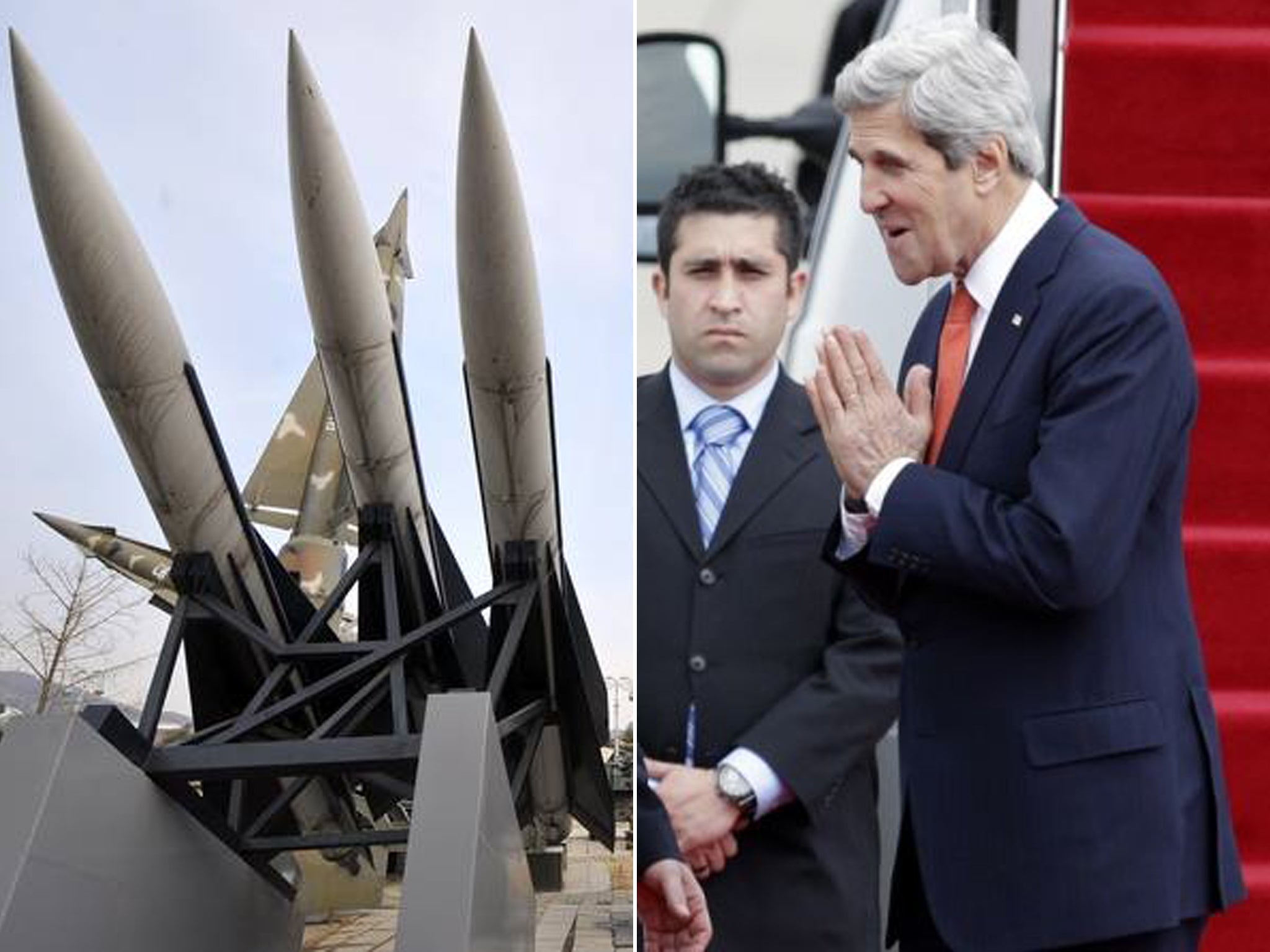 John Kerry arrives in Seoul